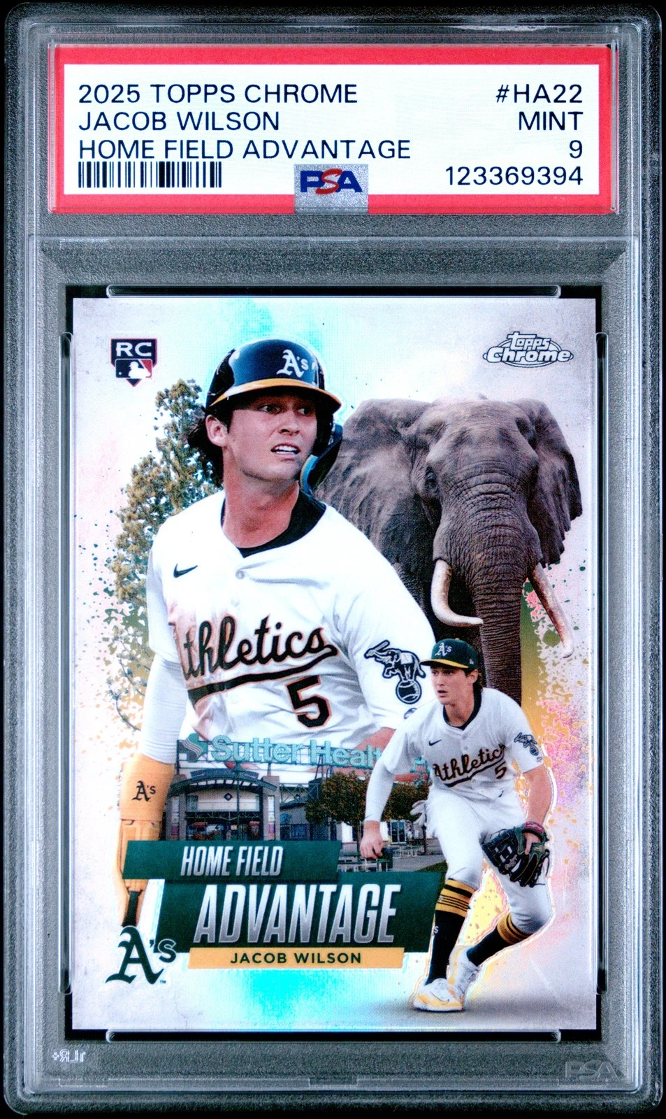 Jacob Wilson #HA-22 2025 Topps Chrome Baseball Home Field Advantage front