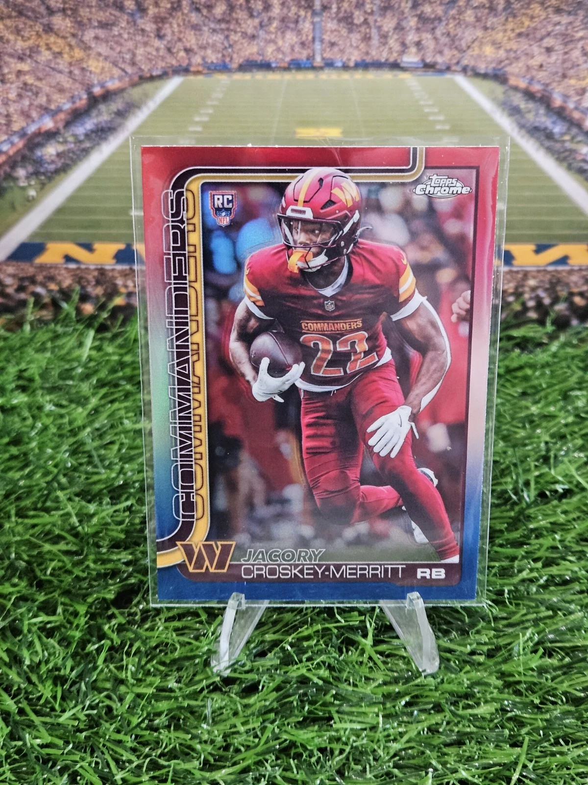 Jacory Croskey-Merritt 2025 Topps Chrome Football card