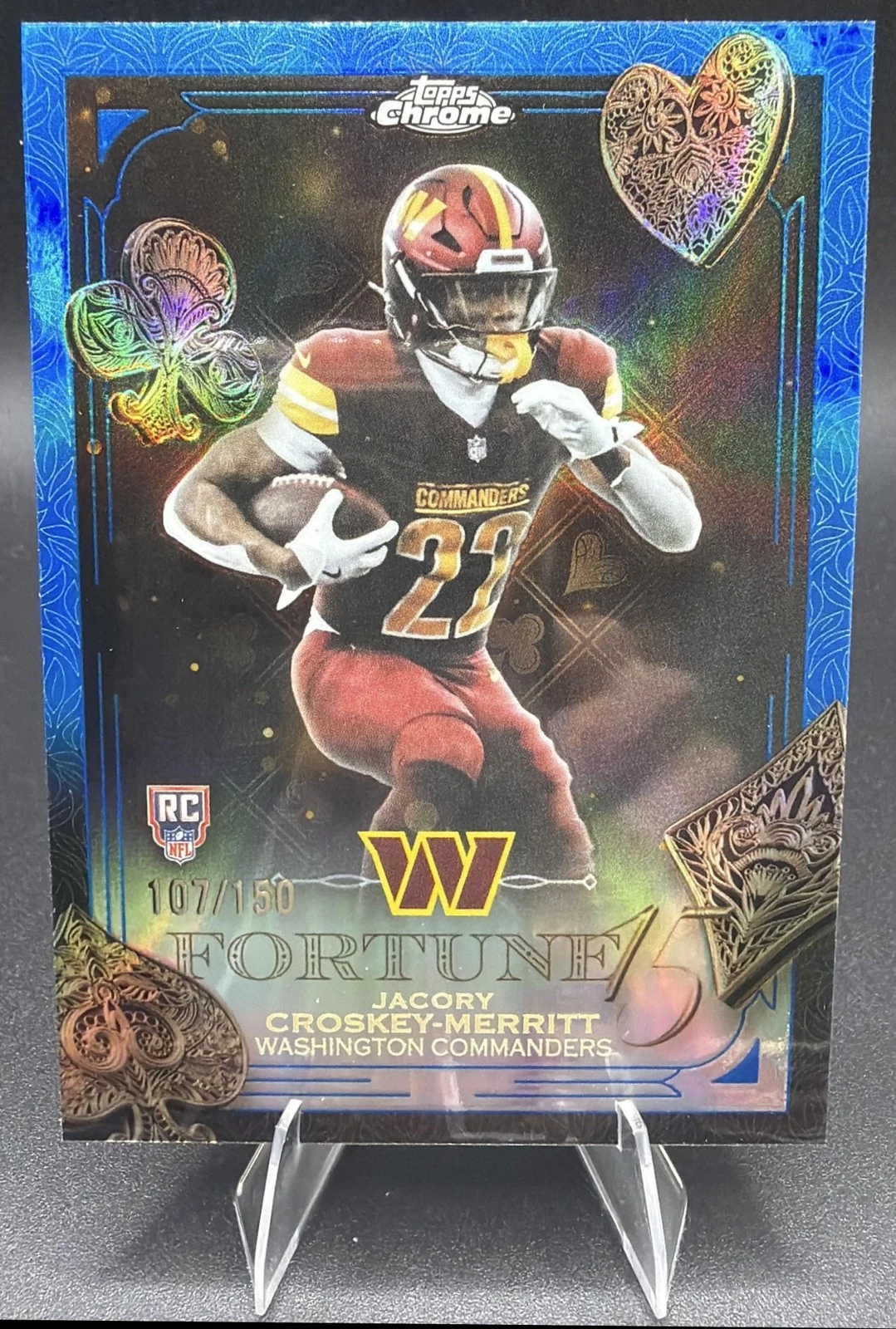 Jacory Croskey-Merritt 2025 Topps Chrome Football card