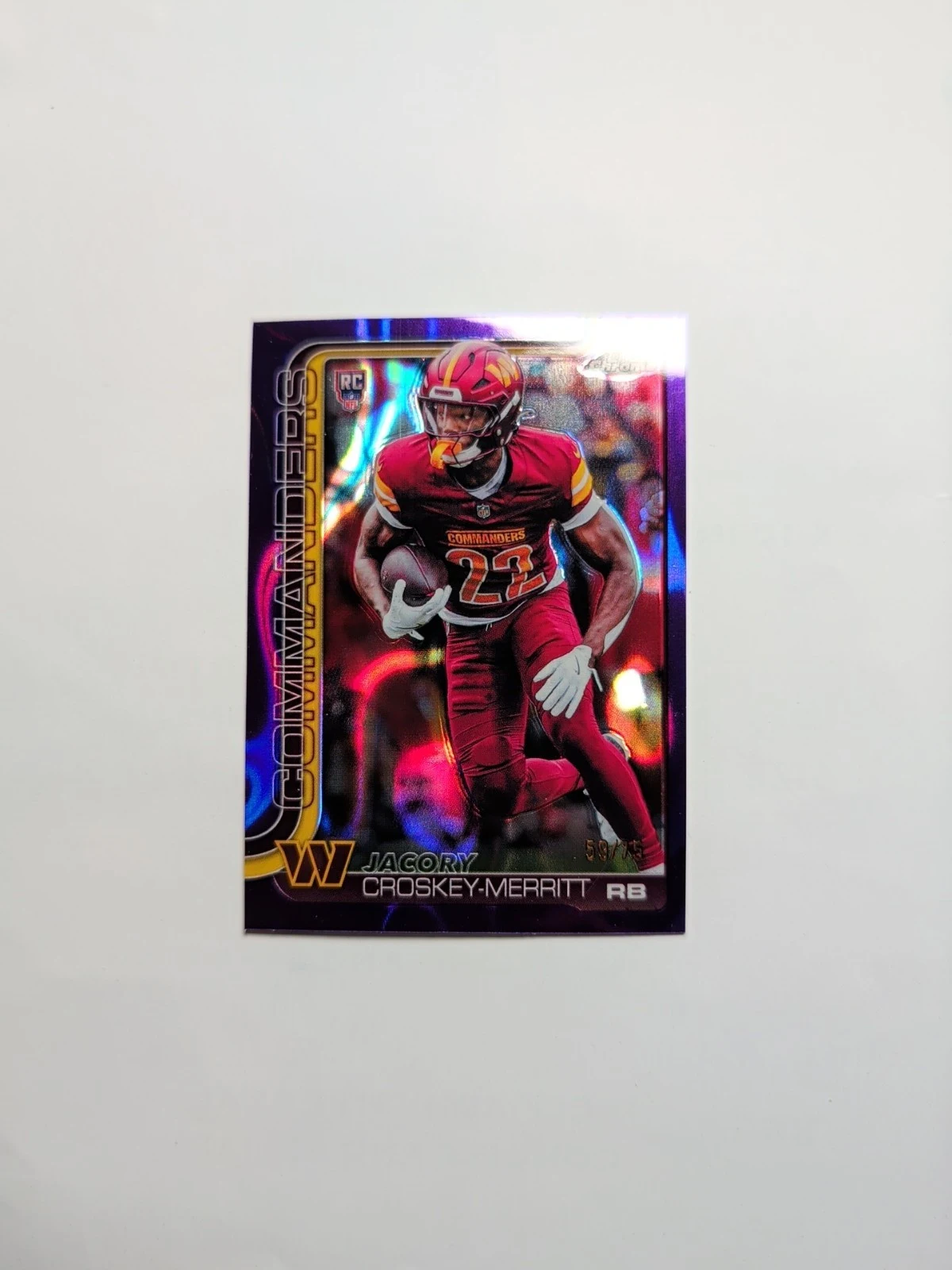 Jacory Croskey-Merritt 2025 Topps Chrome Football card