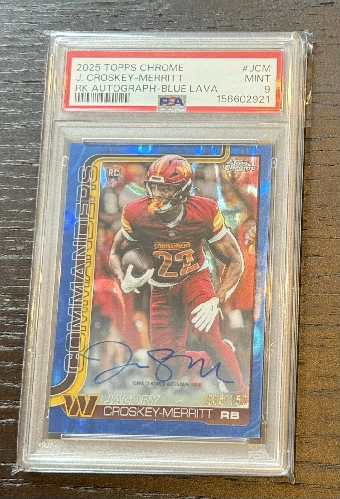 Jacory Croskey-Merritt 2025 Topps Chrome Football card