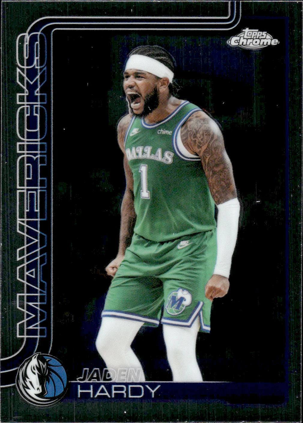 Jaden Hardy #140 2025 Topps Chrome Update Basketball basketball card - Front