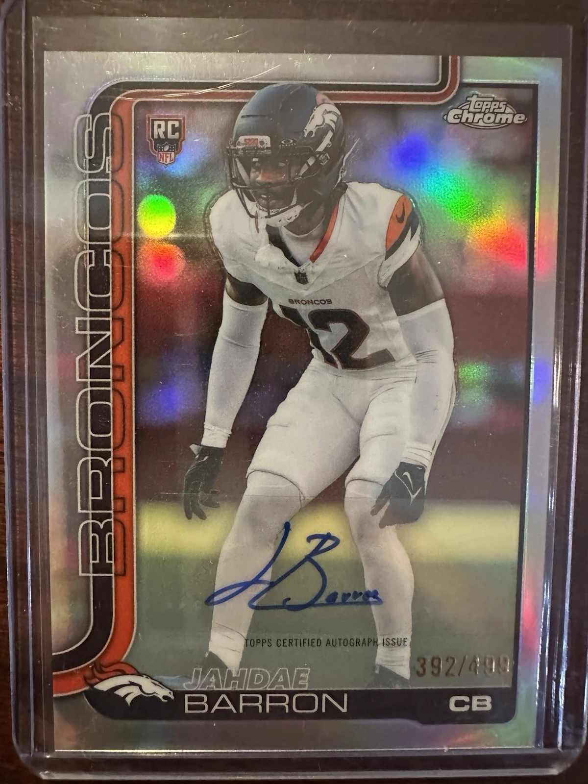 Jahdae Barron 2025 Topps Chrome Football card
