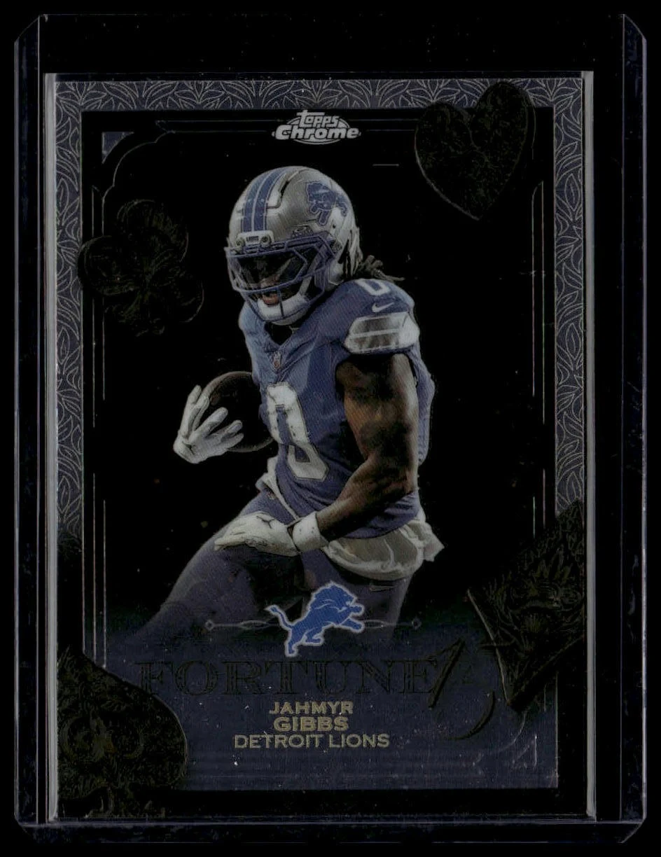 Jahmyr Gibbs 2025 Topps Chrome Football card