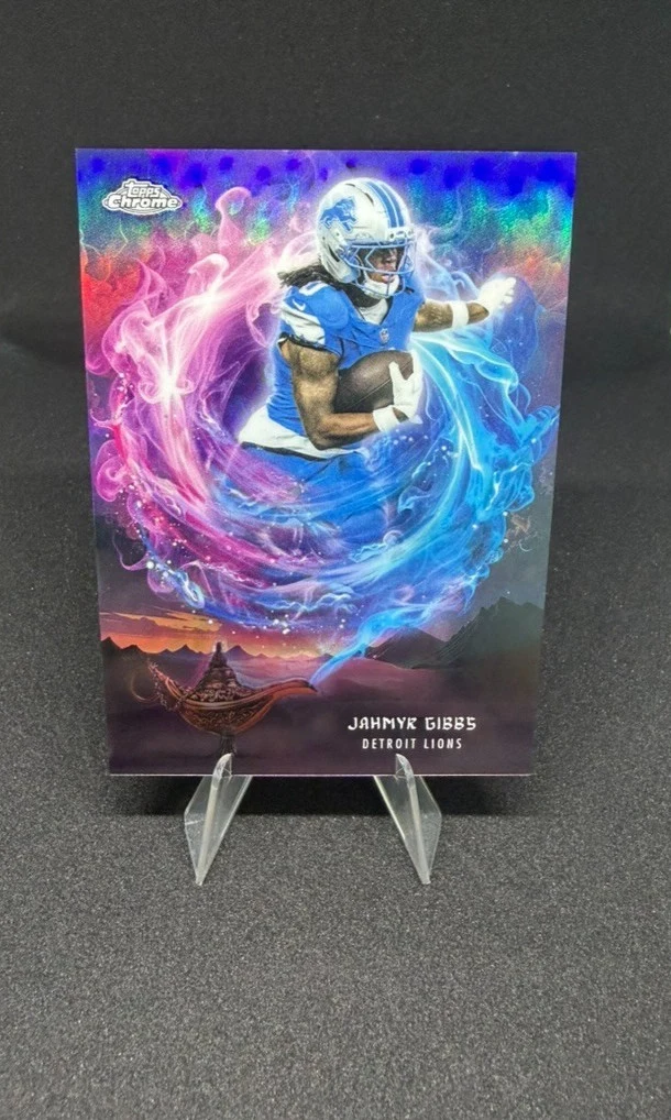 Jahmyr Gibbs 2025 Topps Chrome Football card