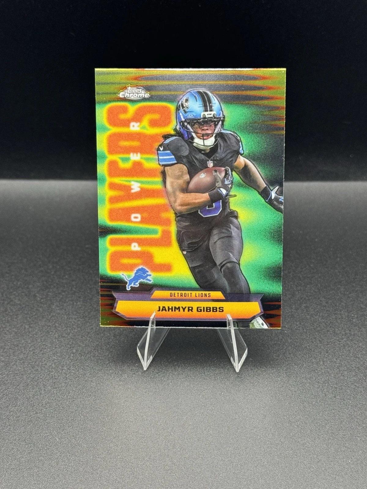 Jahmyr Gibbs 2025 Topps Chrome Football card
