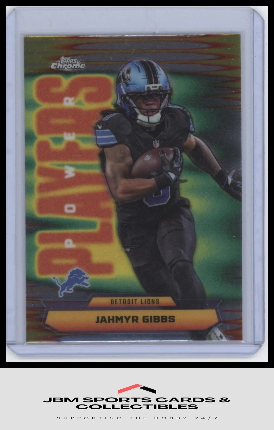 Jahmyr Gibbs 2025 Topps Chrome Football card