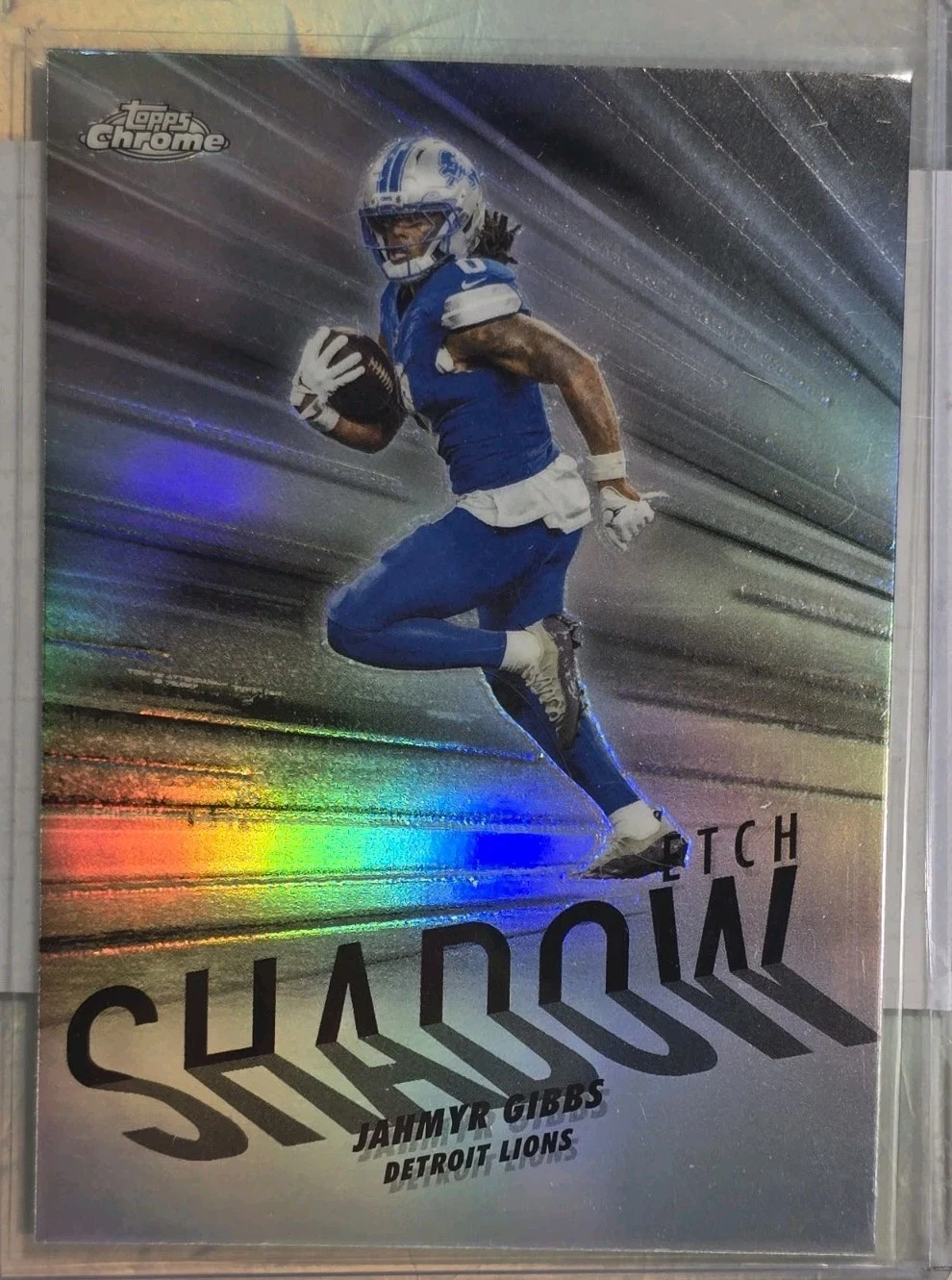 Jahmyr Gibbs 2025 Topps Chrome Football card