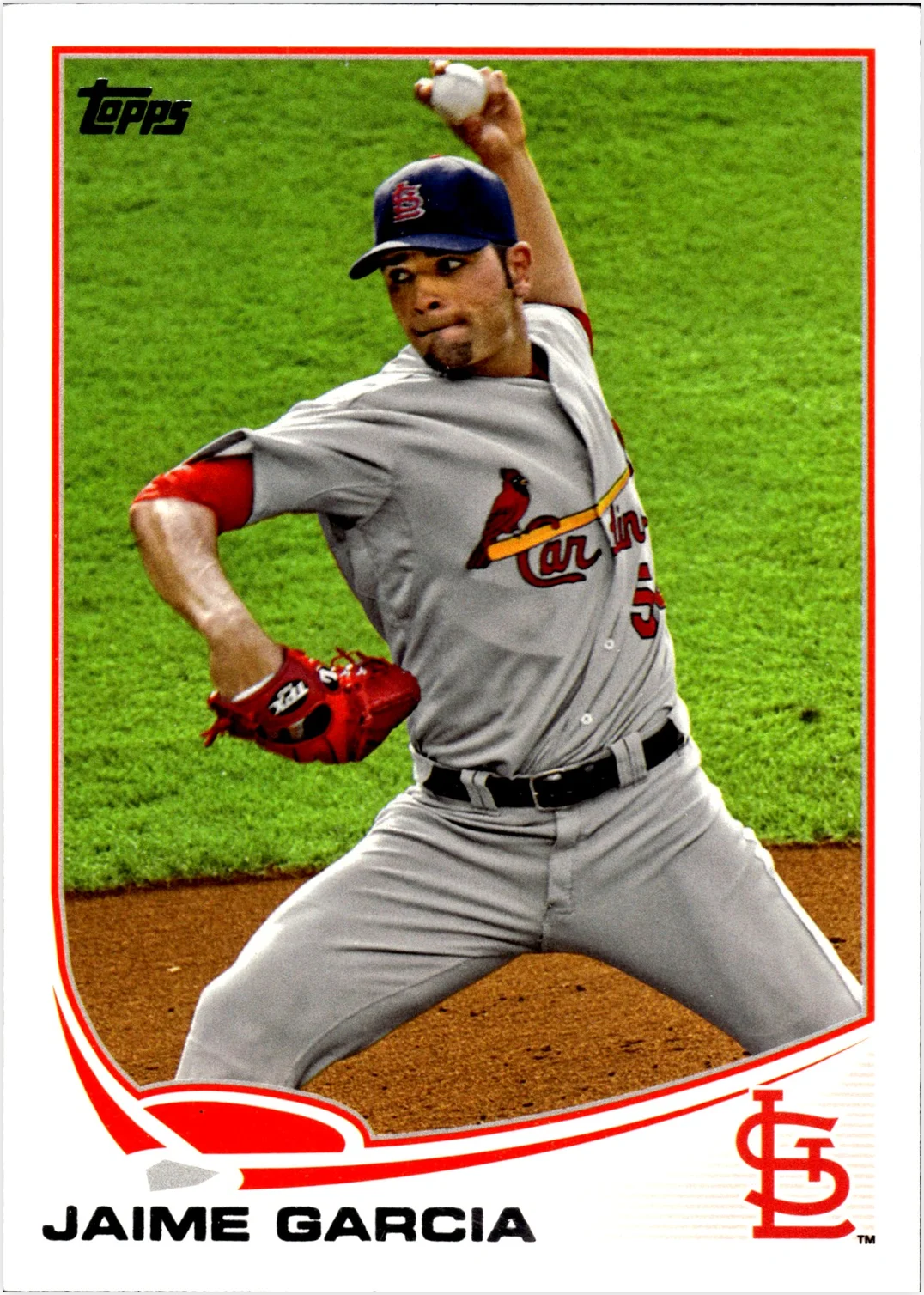 Jaime Garcia 2013 Topps #54 Red baseball card - Front