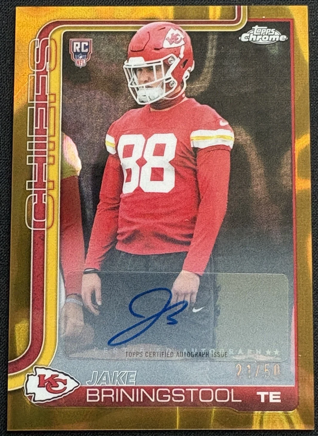 Jake Briningstool 2025 Topps Chrome Football card