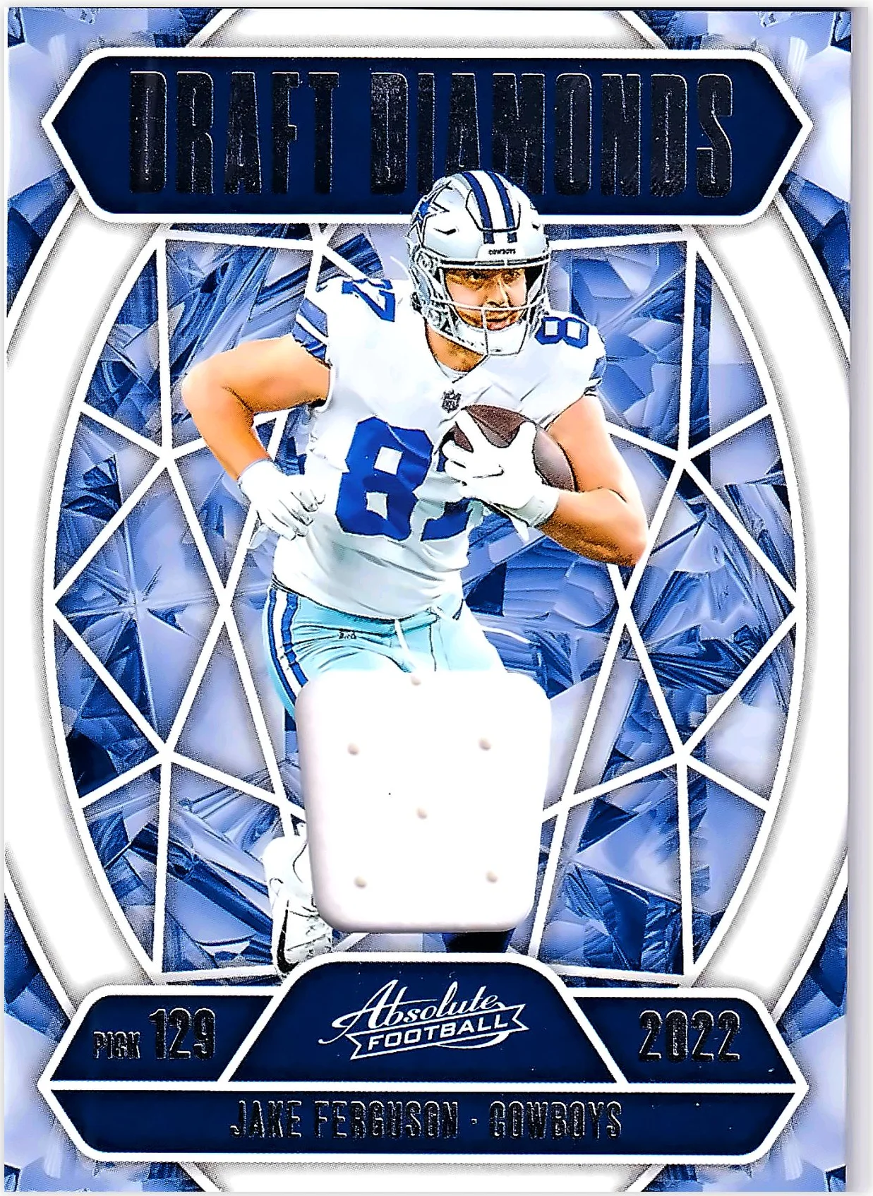 Jake Ferguson 2025 Panini Absolute #DDJ-JFE Draft Diamonds Jersey football card - Front