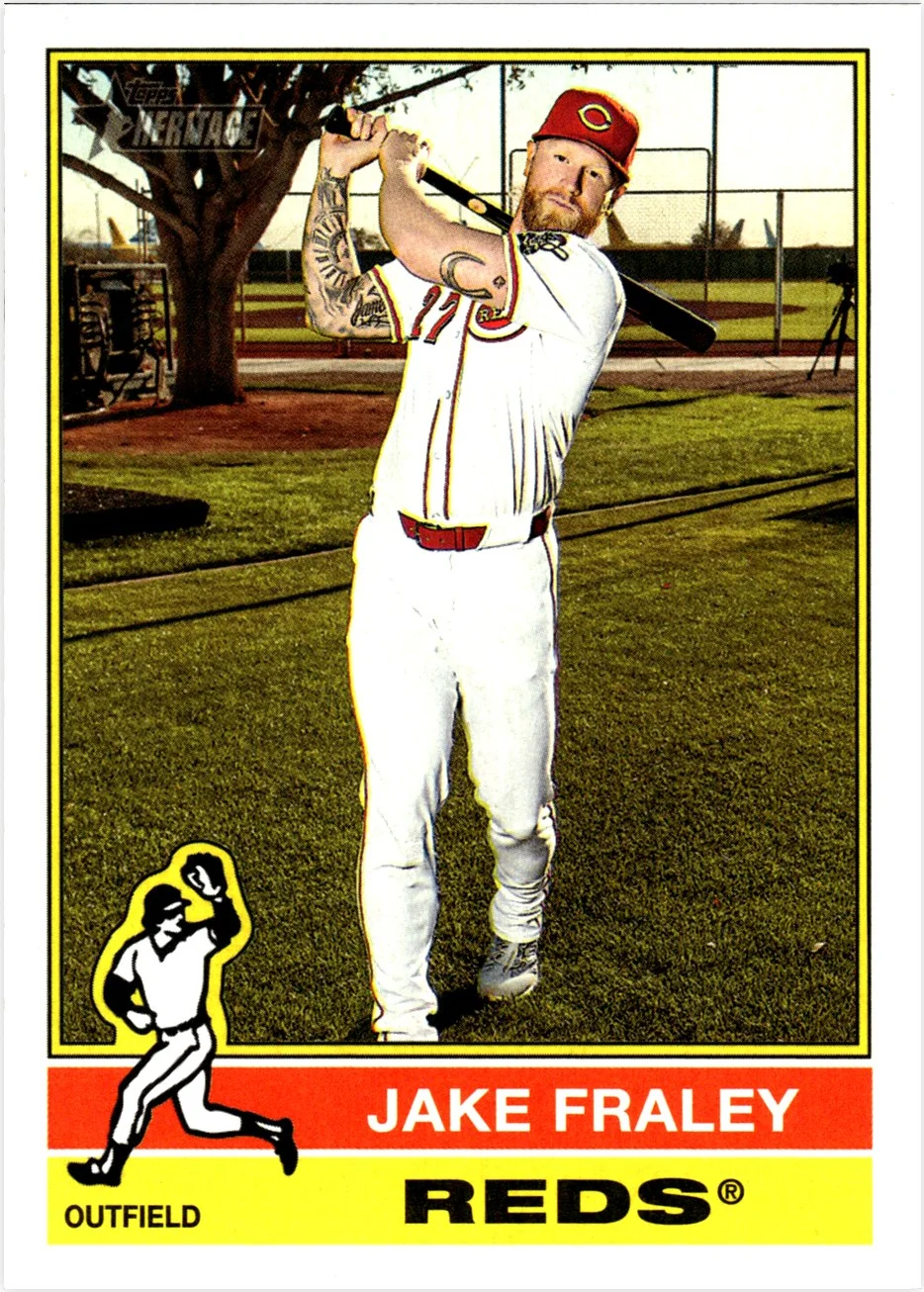 Jake Fraley 2025 Topps Heritage #686 baseball card - Front