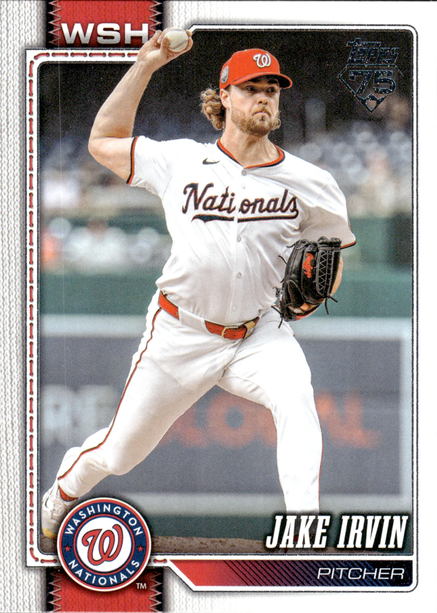 Jake Irvin #487 2026 Topps Series 2 Baseball baseball card - Front
