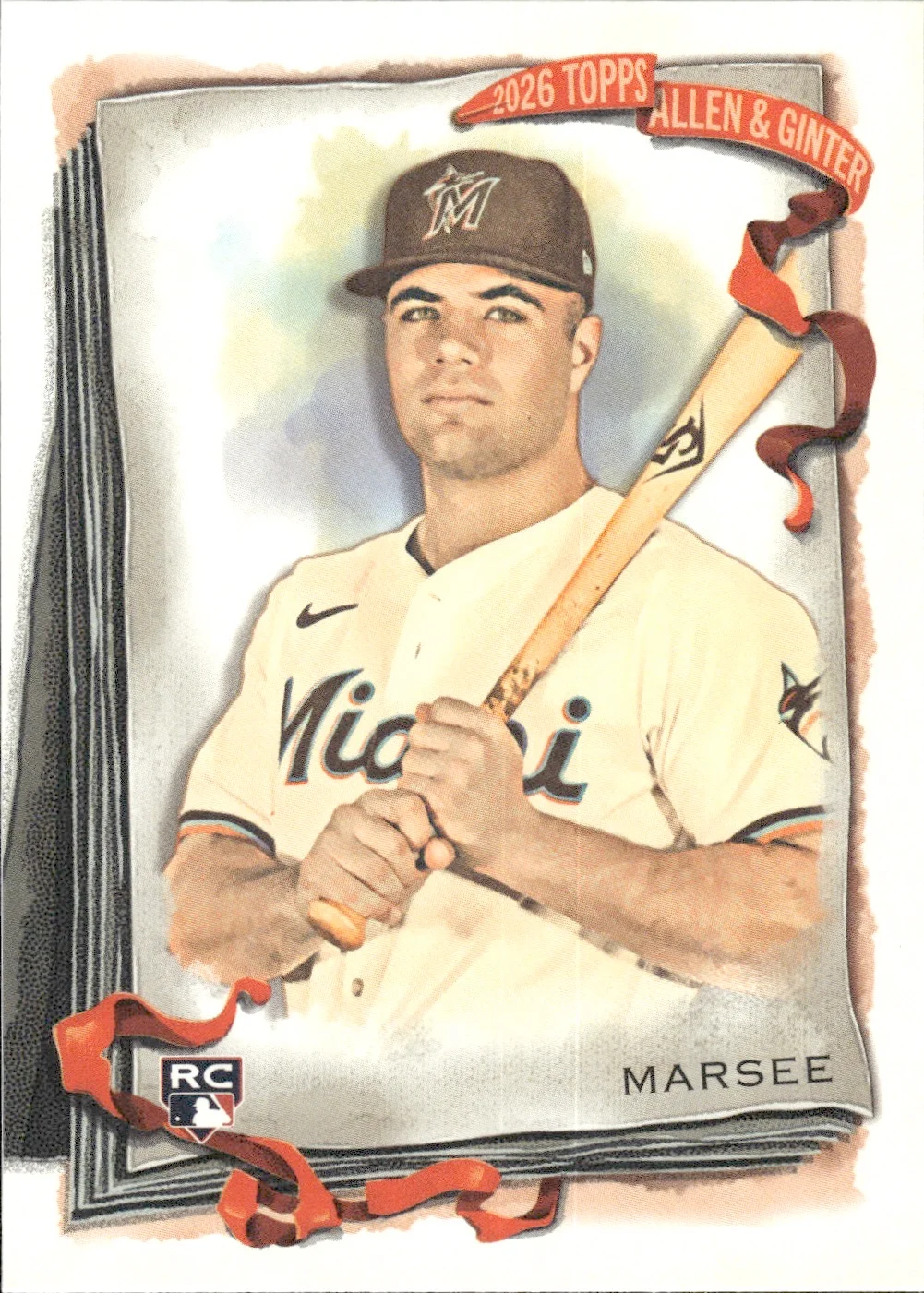Jakob Marsee #214 Rookie Card 2026 Topps Allen & Ginter trading rookie card - Front