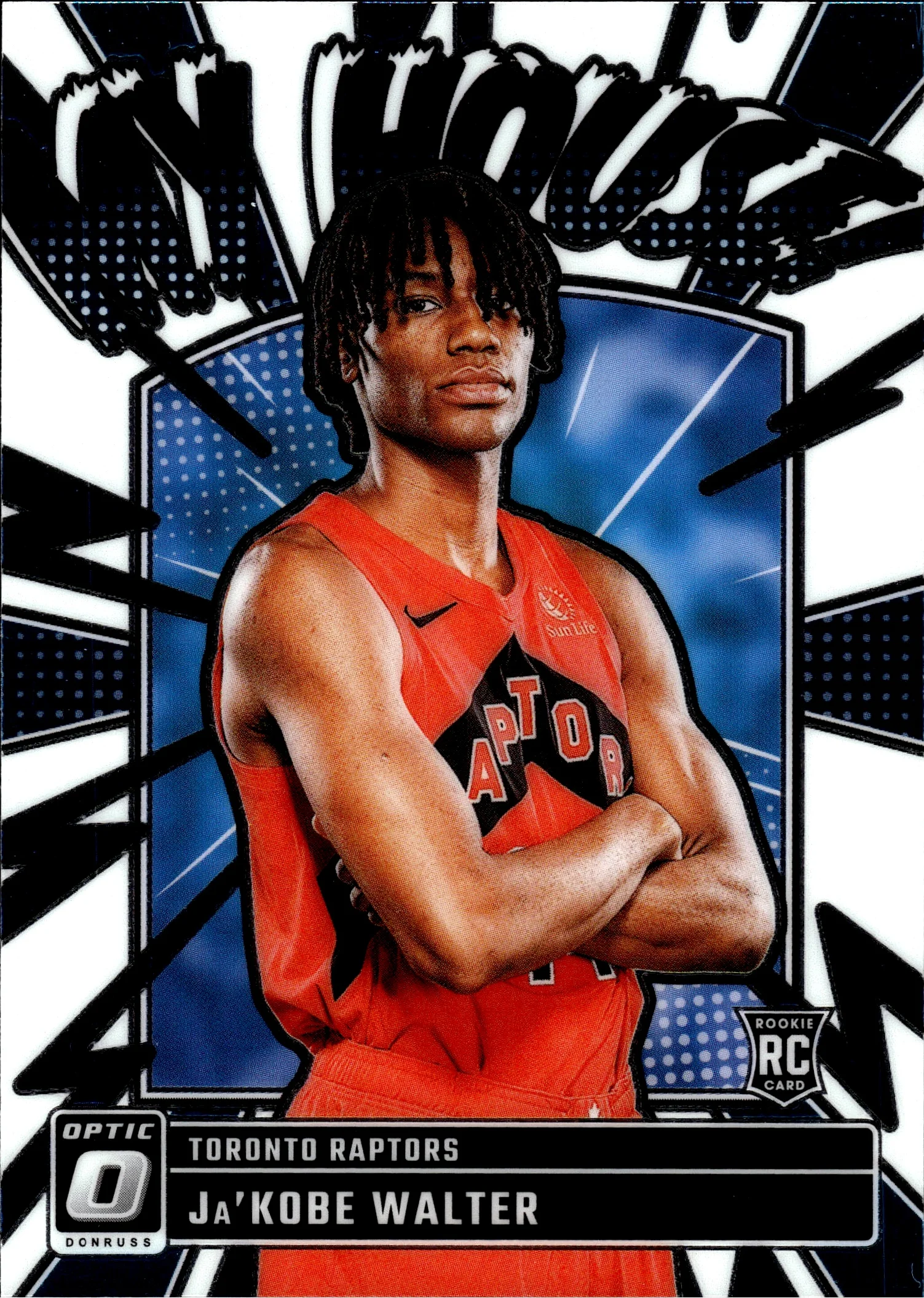Ja'Kobe Walter 2024-25 Donruss Optic #10 My House basketball card - Front