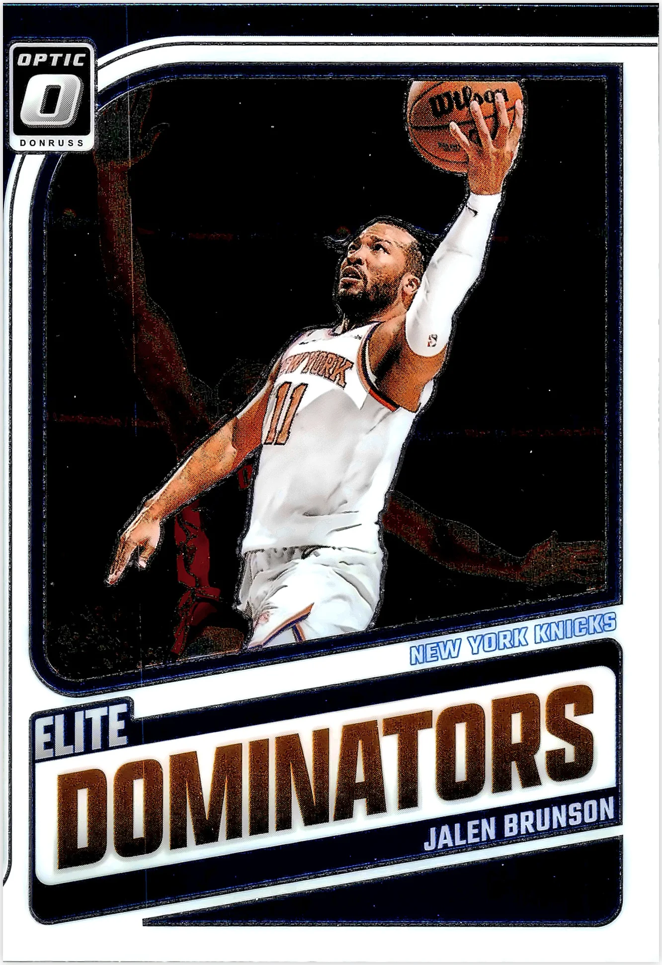 Jalen Brunson 2024-25 Donruss Optic #20 Elite Dominators basketball card - Front