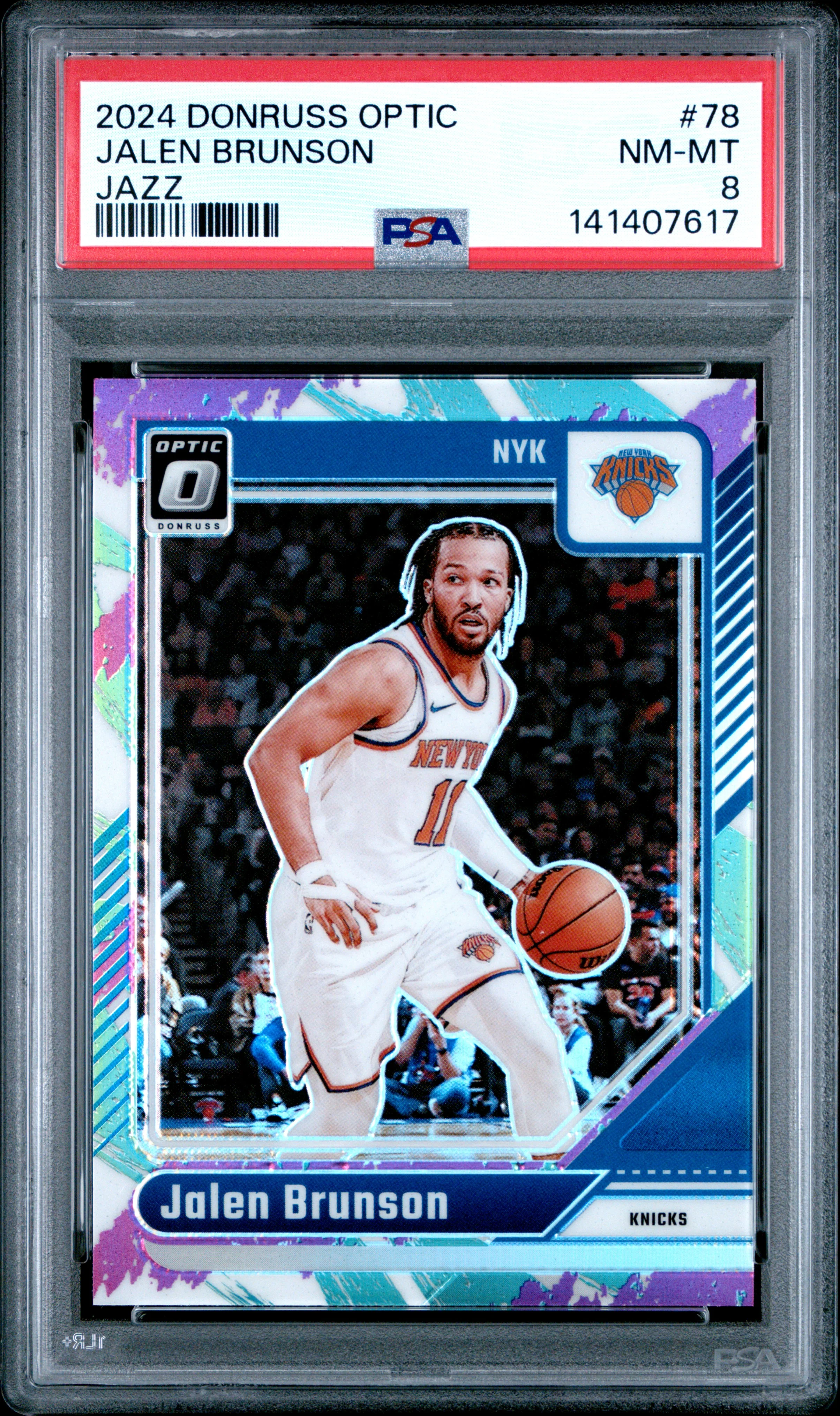Jalen Brunson 2024 Panini Donruss Optic #78 Jazz basketball card - Front