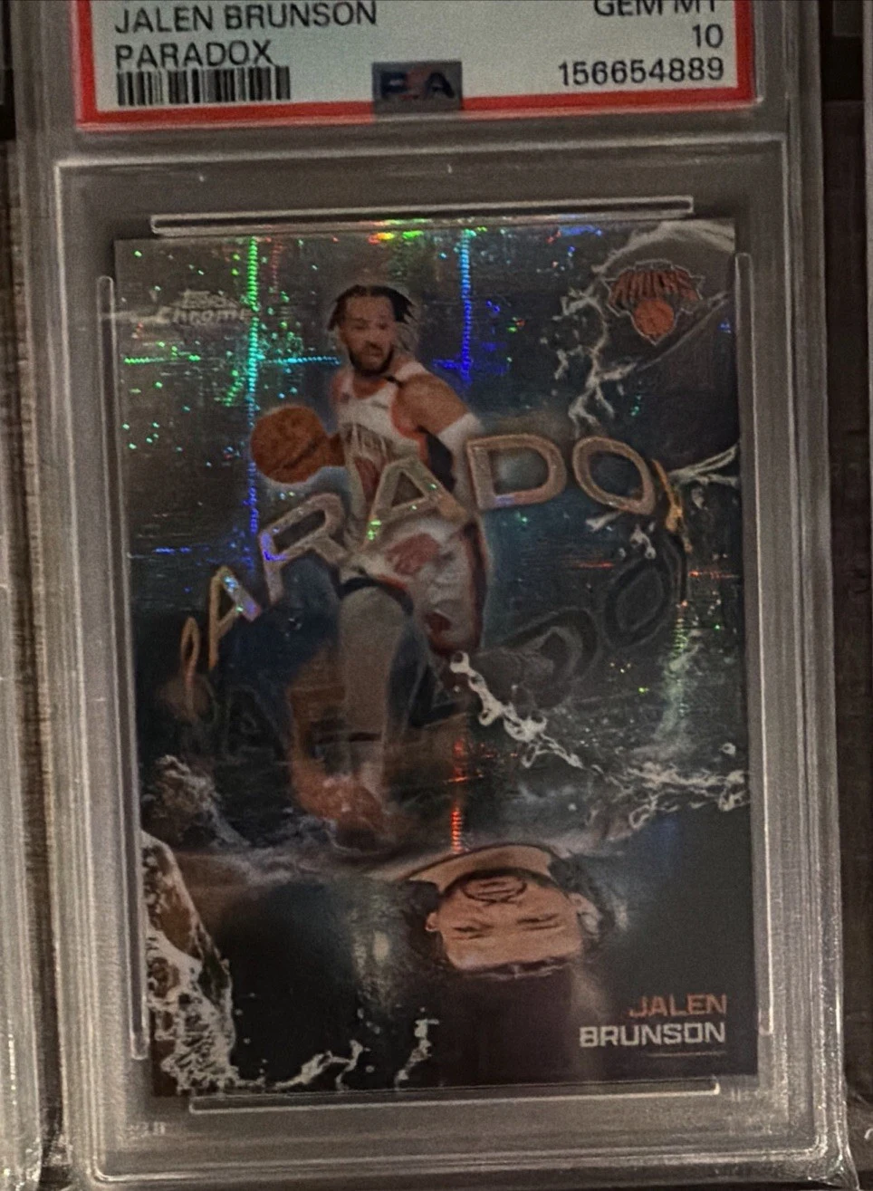 Jalen Brunson 2025 Topps Chrome Basketball card