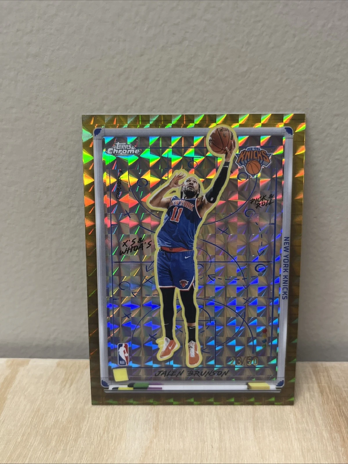 Jalen Brunson 2025 Topps Chrome Basketball card