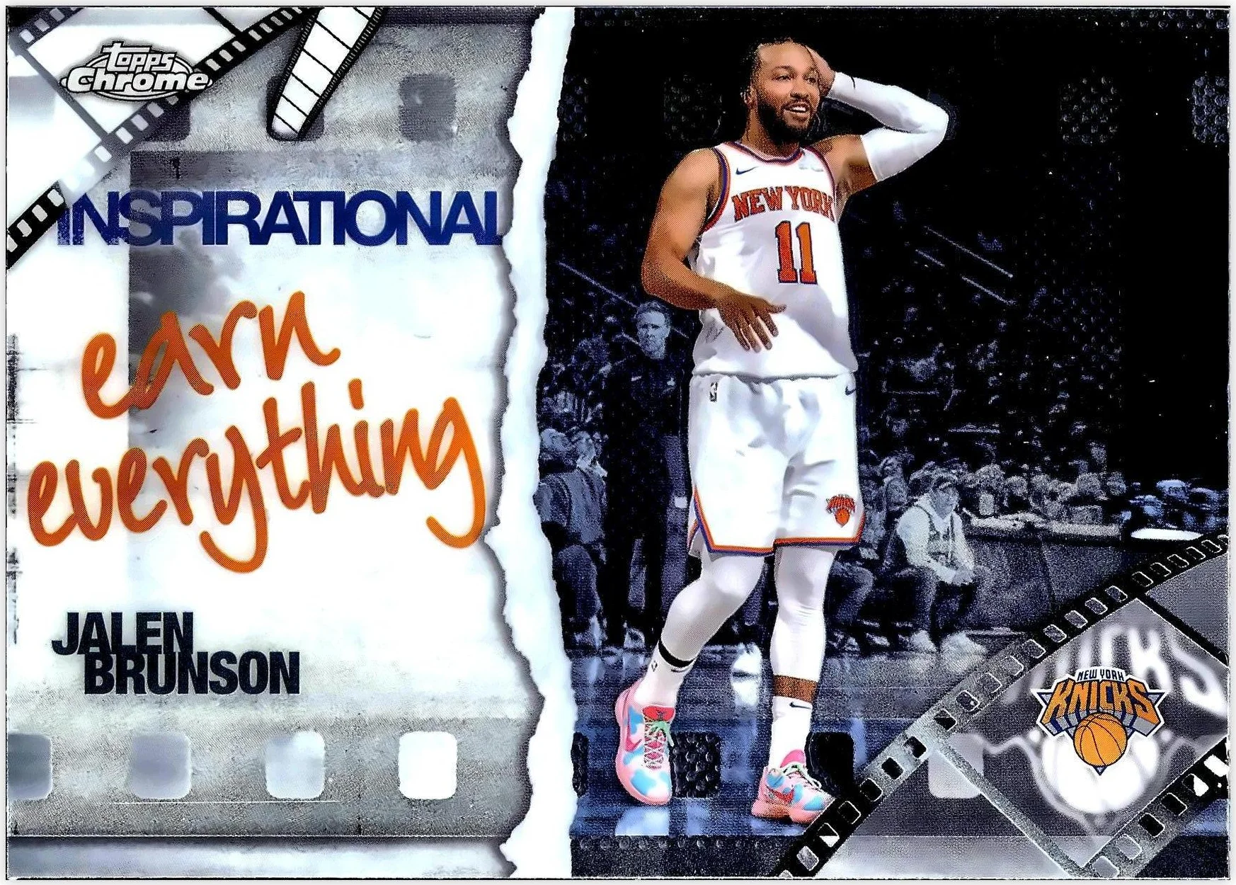 Jalen Brunson 2025-26 Topps Chrome #IP-12 Inspirational basketball card - Front