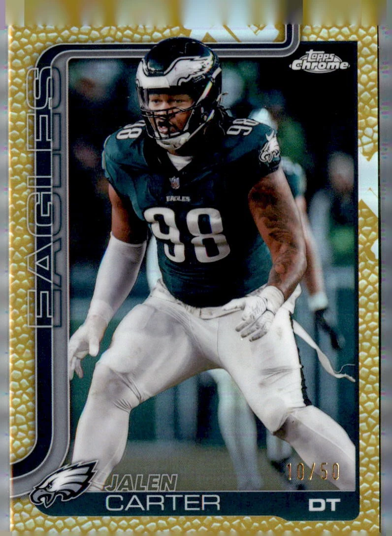 Jalen Carter 2025 Topps Chrome Football card