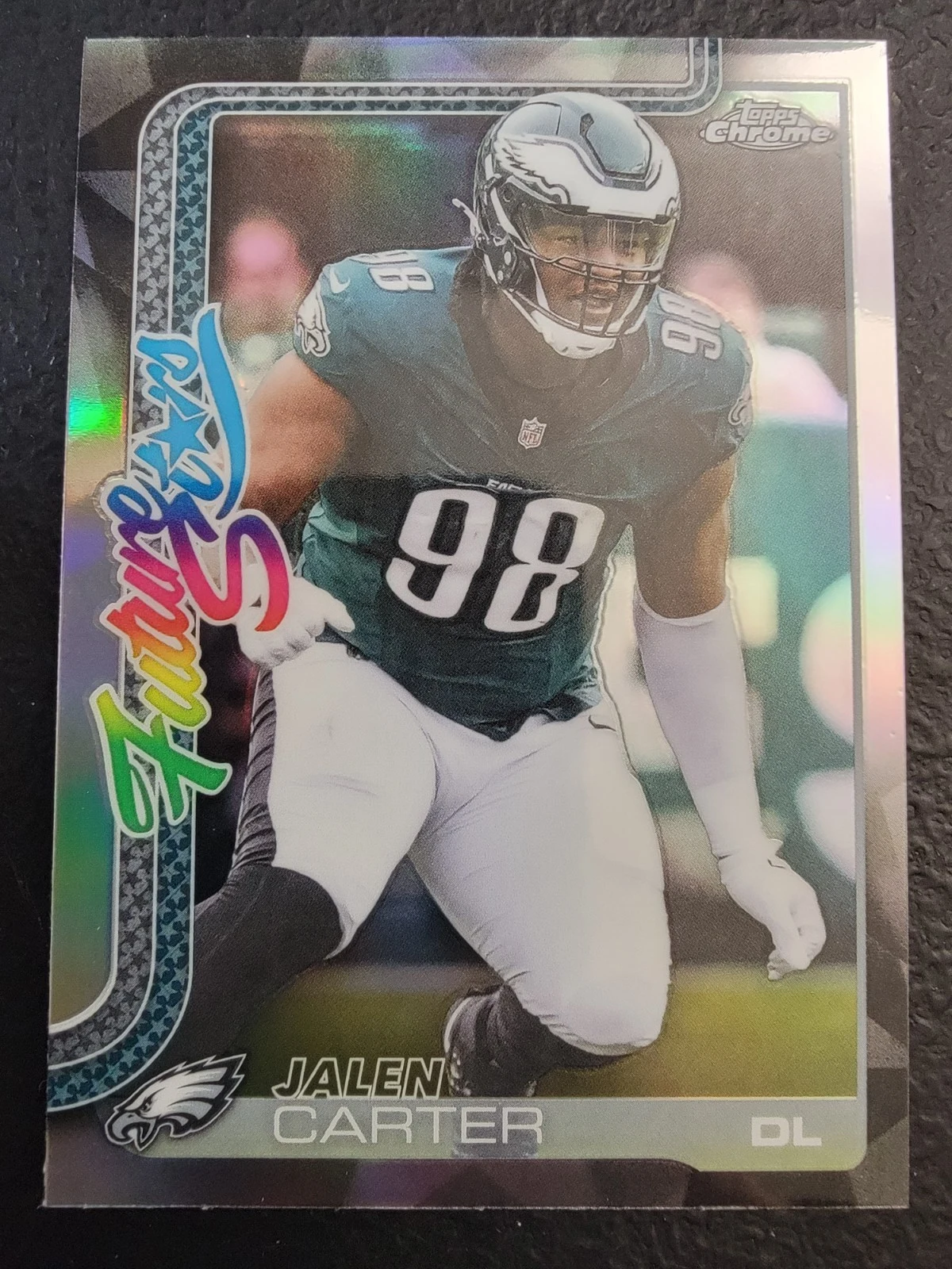 Jalen Carter 2025 Topps Chrome Football card