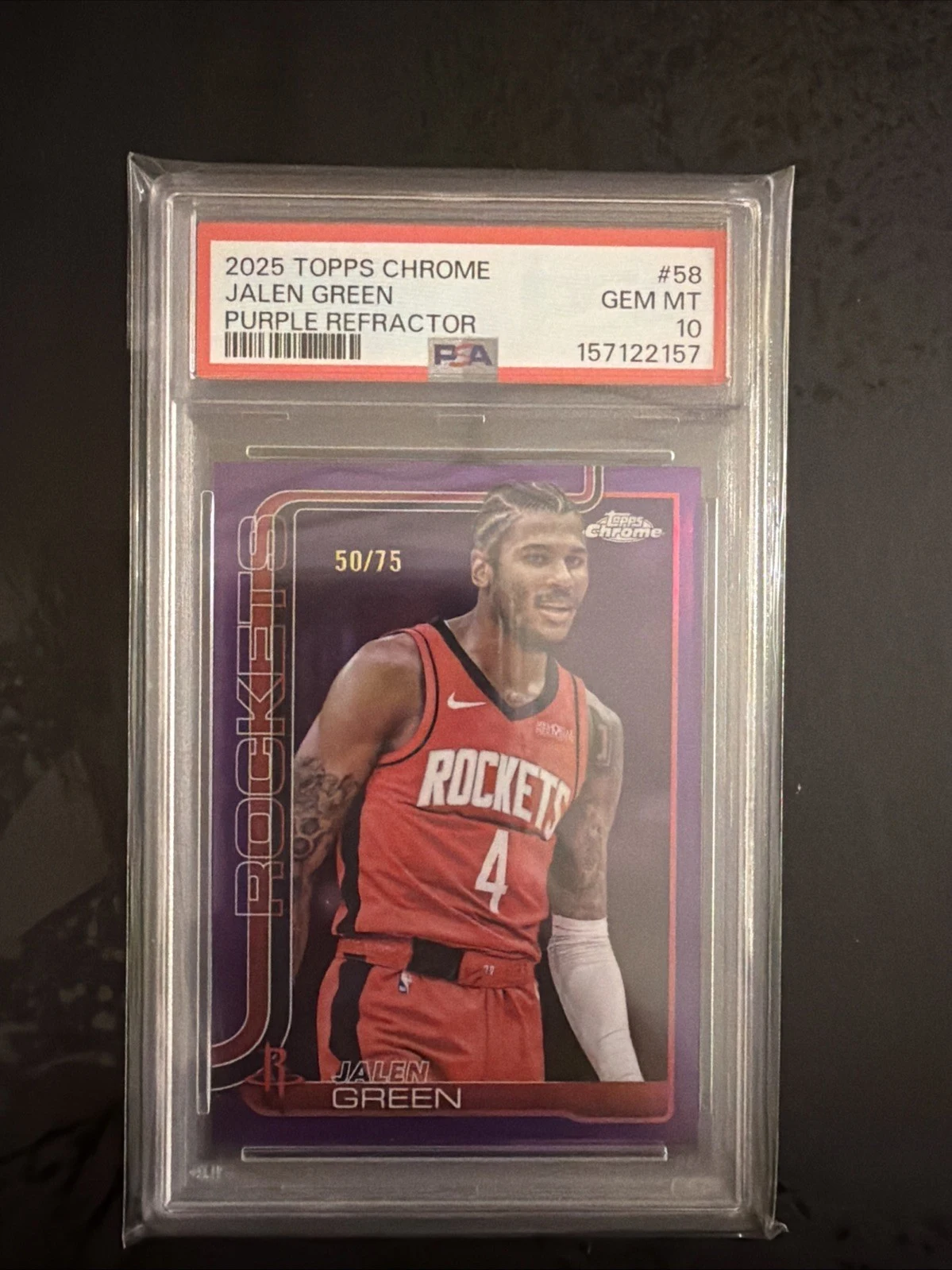Jalen Green 2025-26 Topps Chrome card