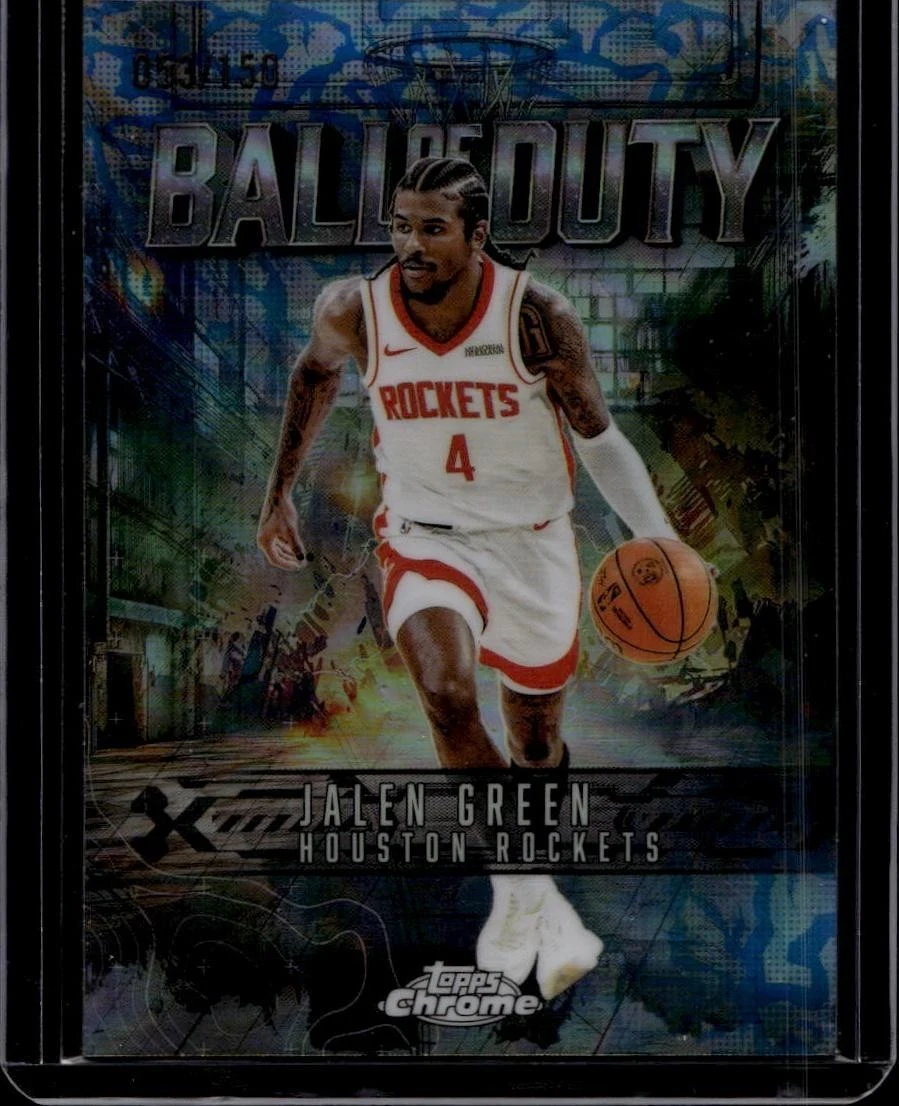 Jalen Green 2025-26 Topps Chrome card