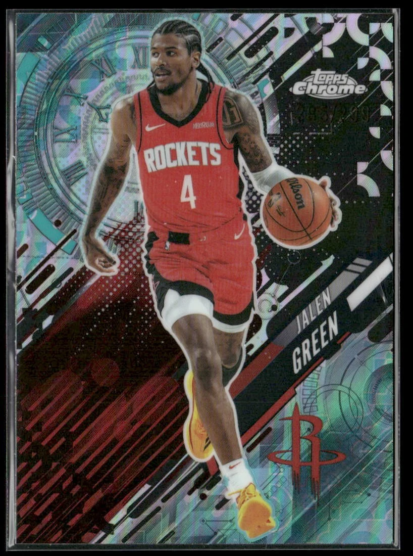 Jalen Green 2025-26 Topps Chrome card