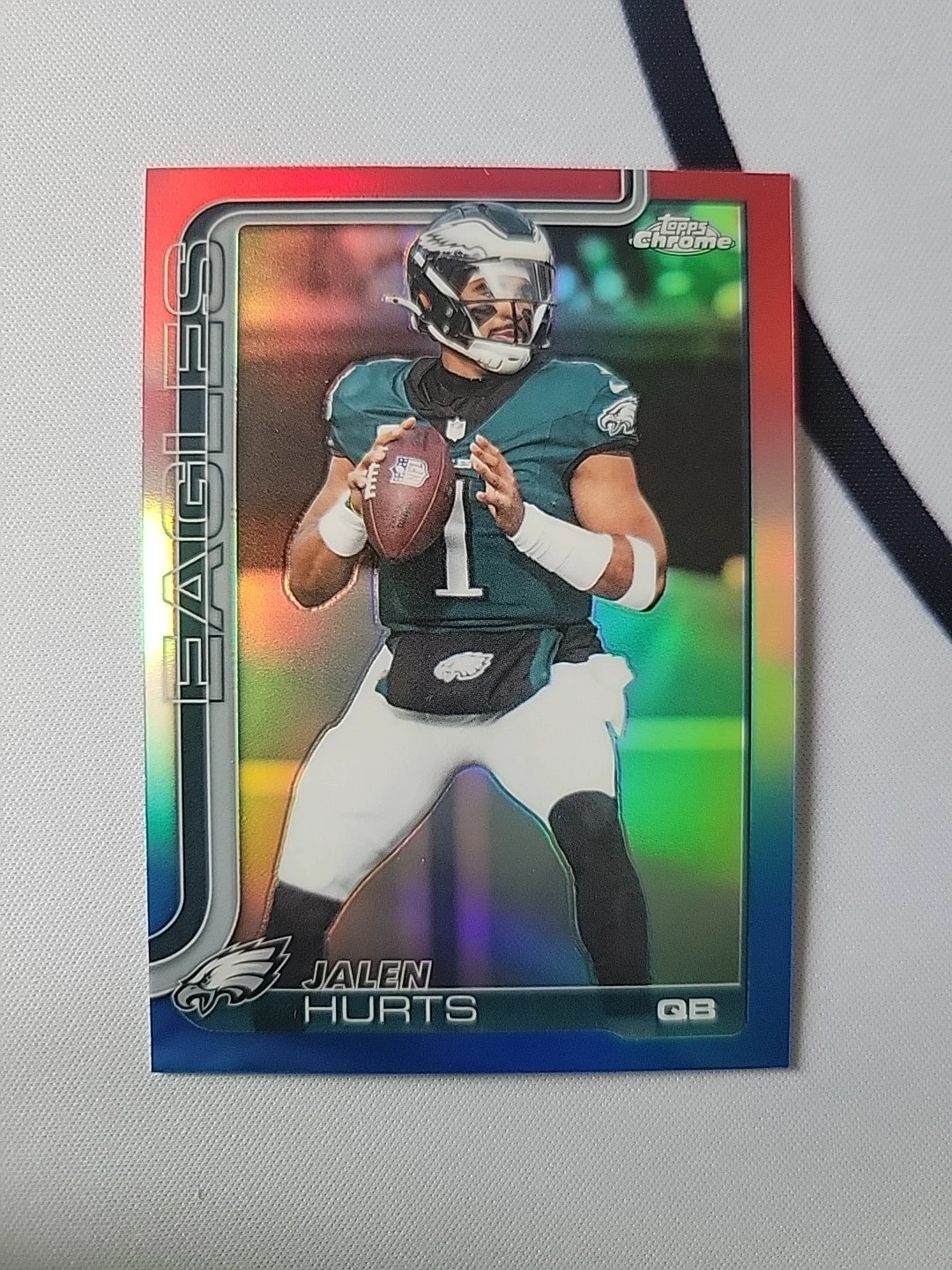 Jalen Hurts 2025 Topps Chrome Football card