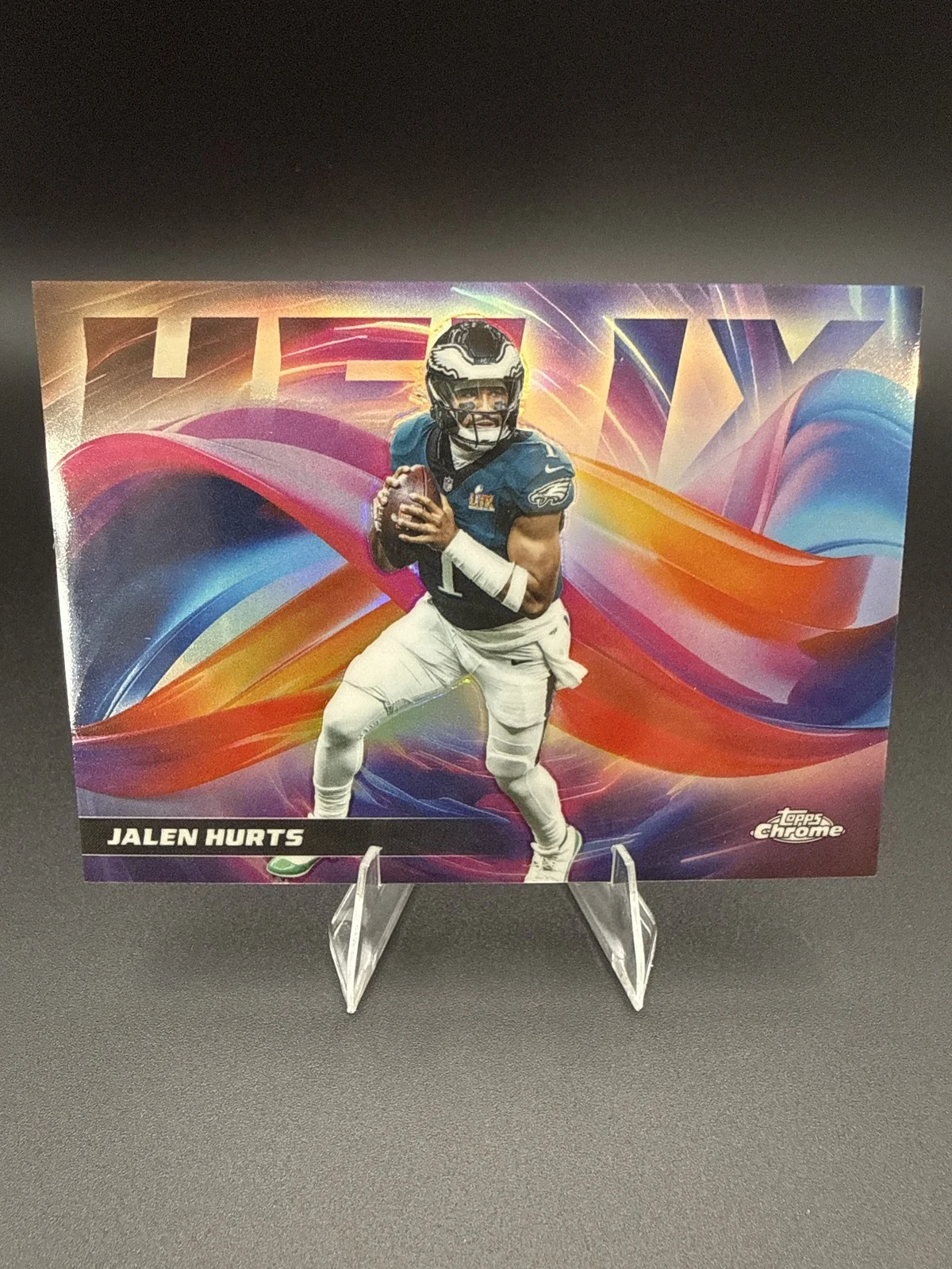 Jalen Hurts 2025 Topps Chrome Football card