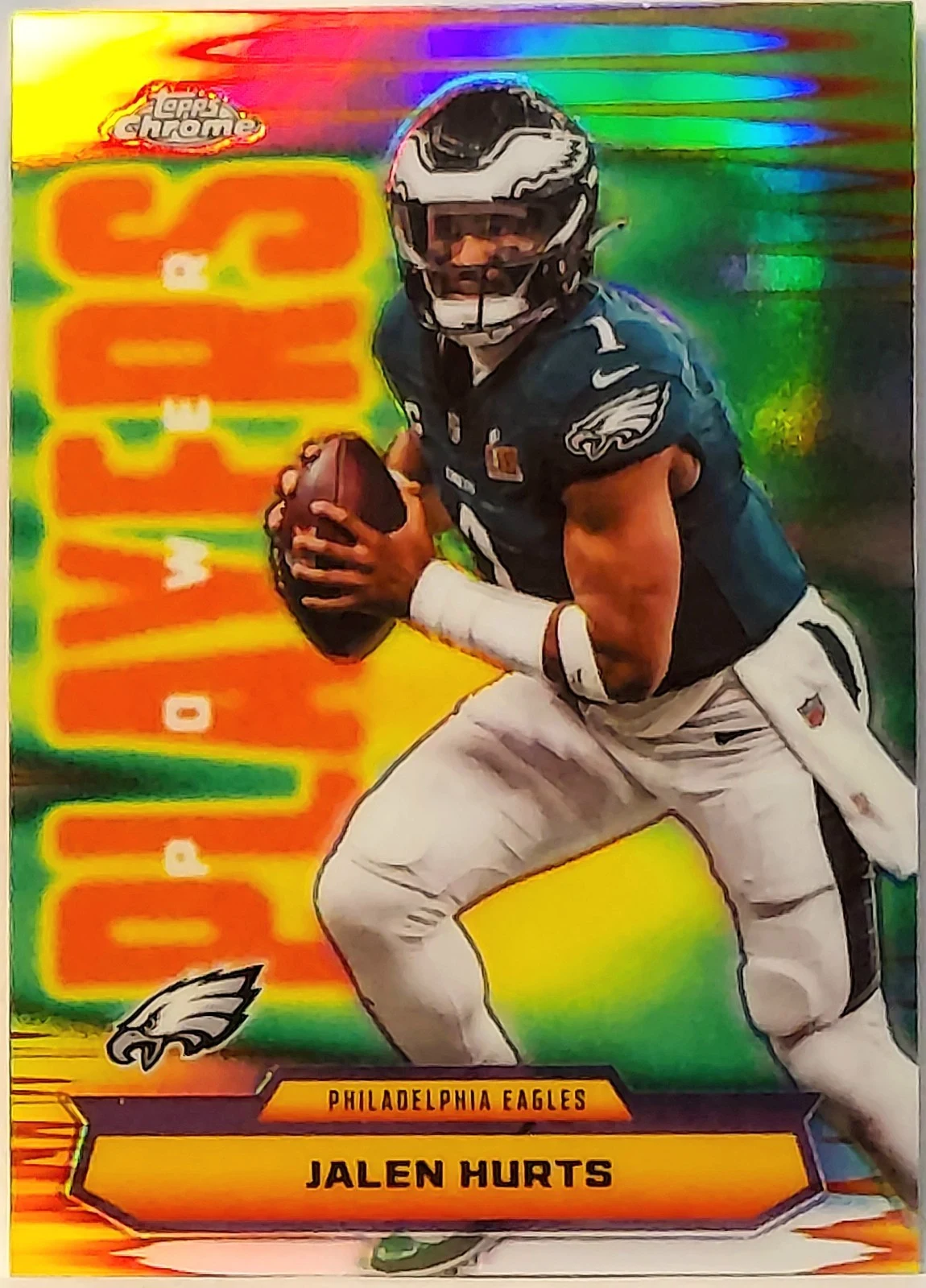Jalen Hurts 2025 Topps Chrome Football card