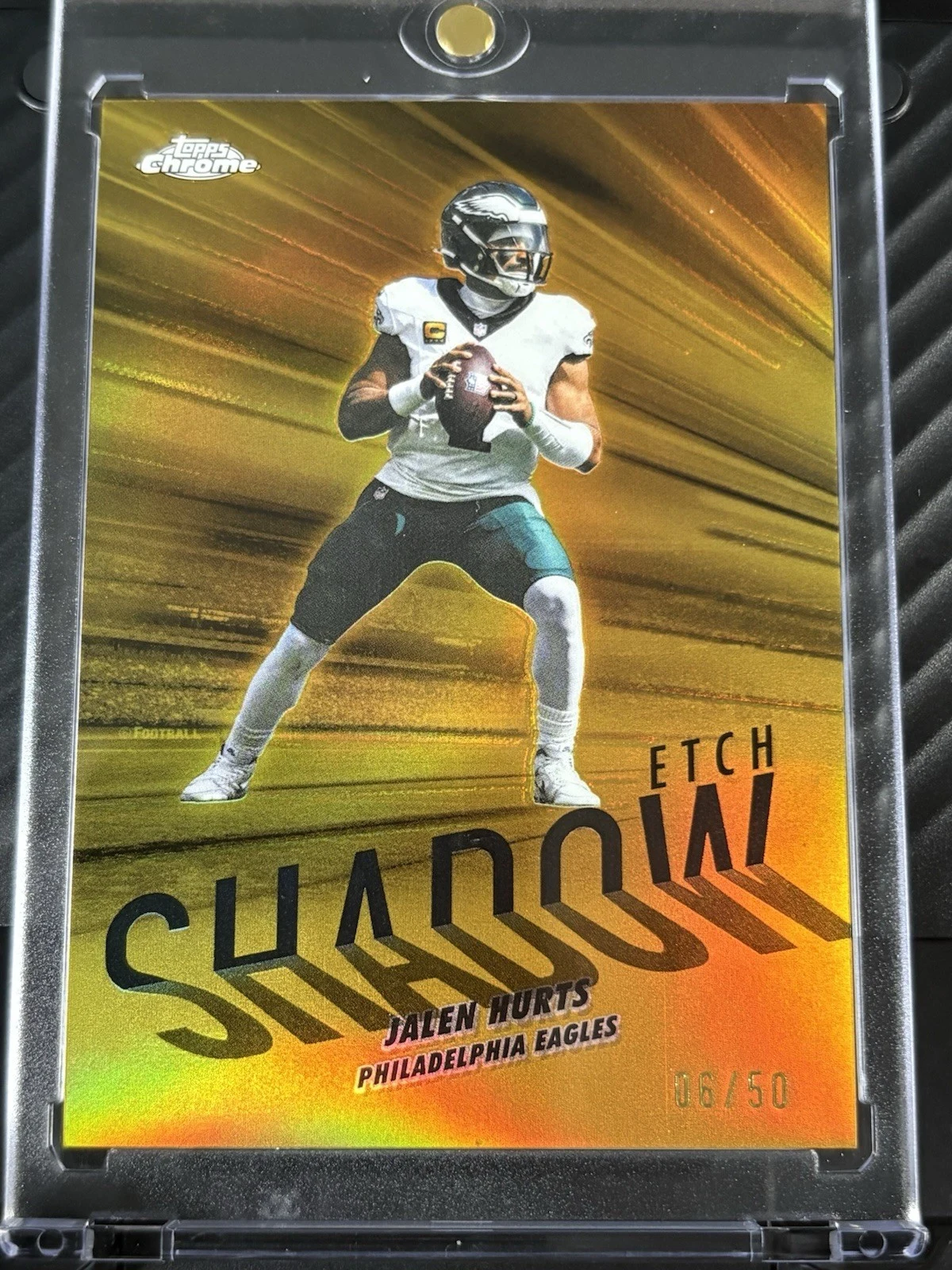 Jalen Hurts 2025 Topps Chrome Football card