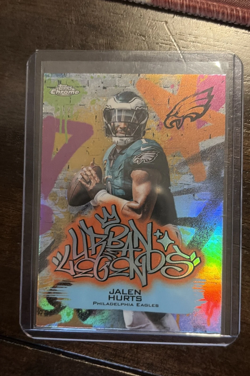 Jalen Hurts 2025 Topps Chrome Football card