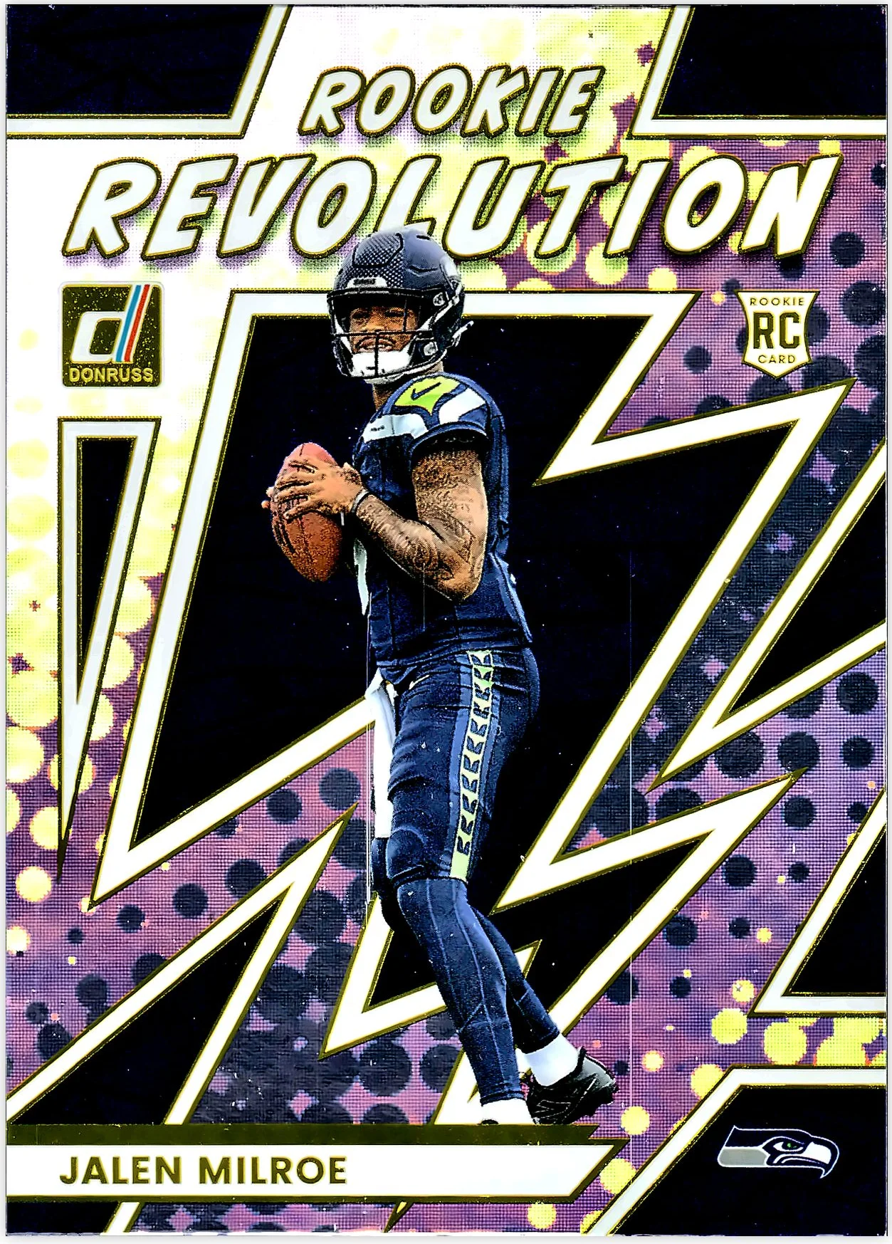 Jalen Milroe 2025 Donruss #17 Rookie Revolution football rookie card - Front