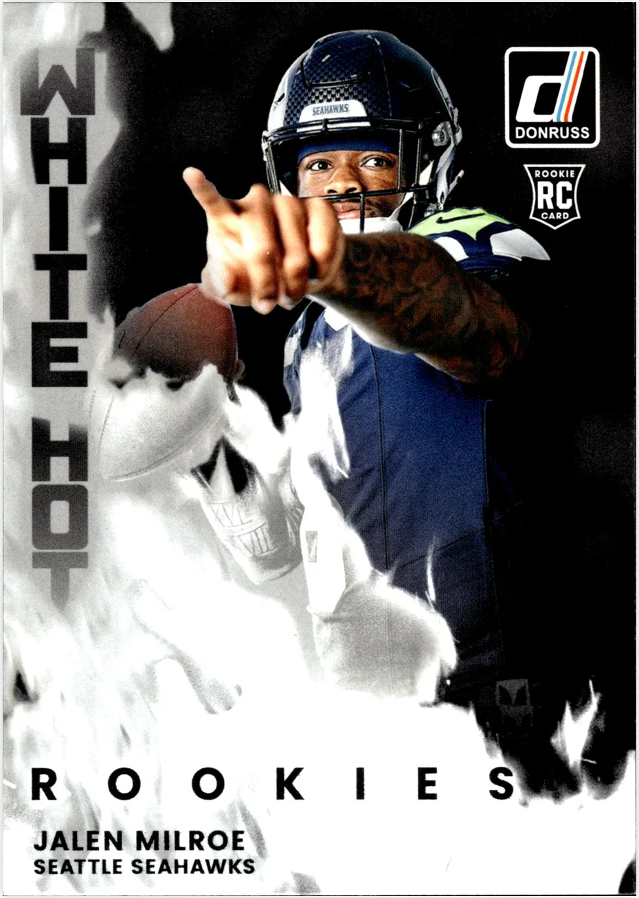 Jalen Milroe 2025 Donruss #WHR-JLM White Hot Rookies football card - Front