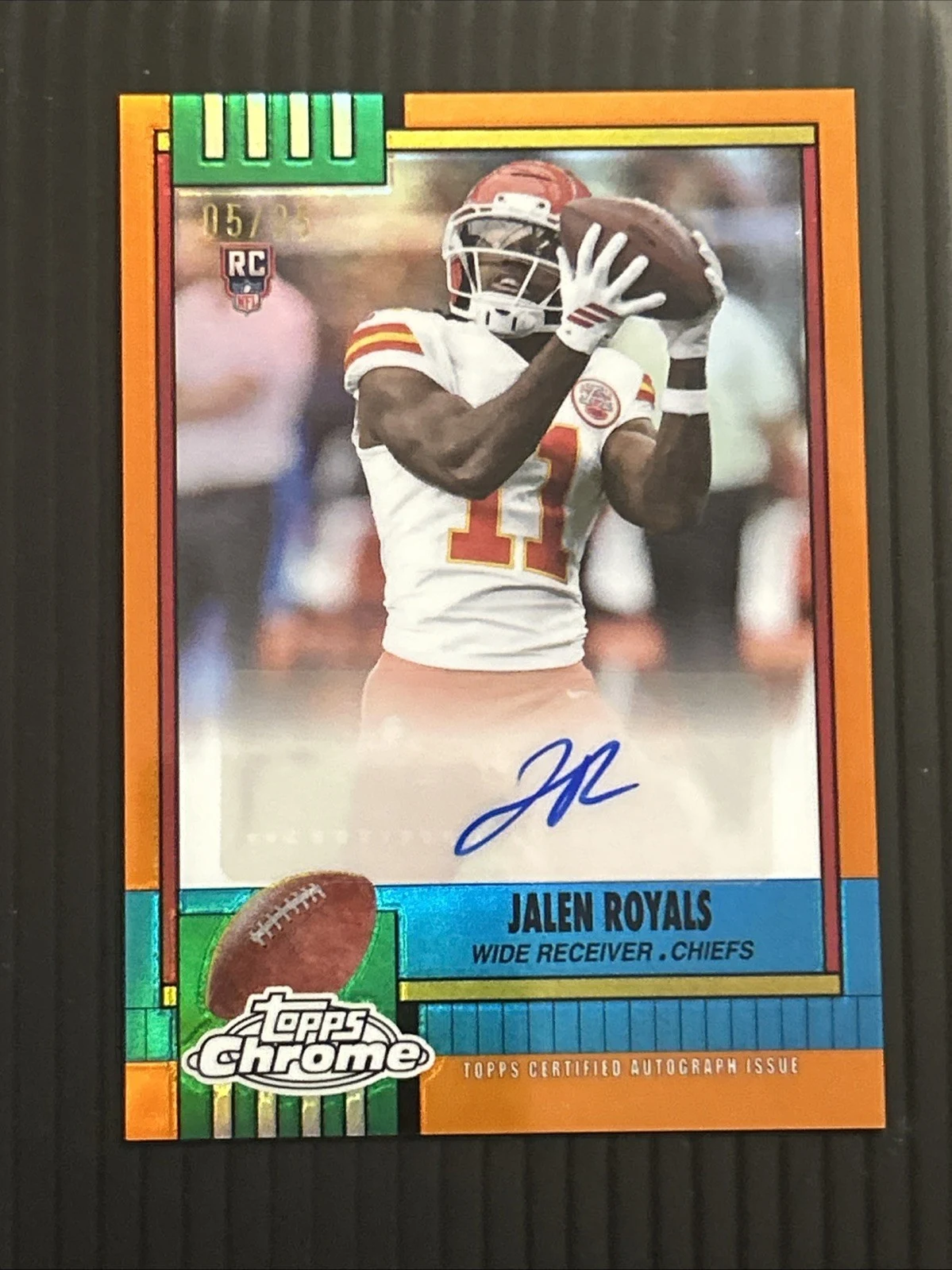 Jalen Royals 2025 Topps Chrome Football card