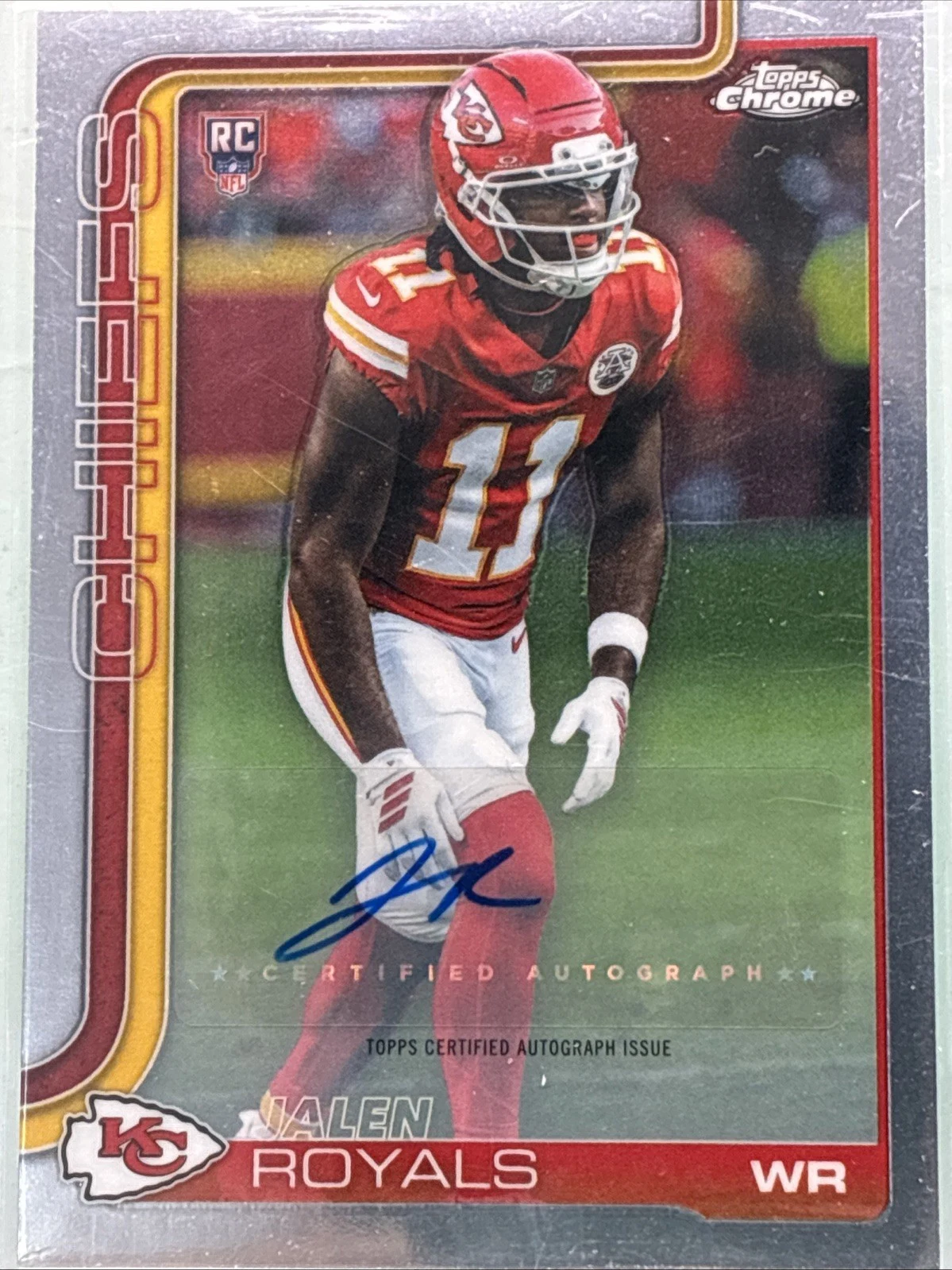 Jalen Royals 2025 Topps Chrome Football card