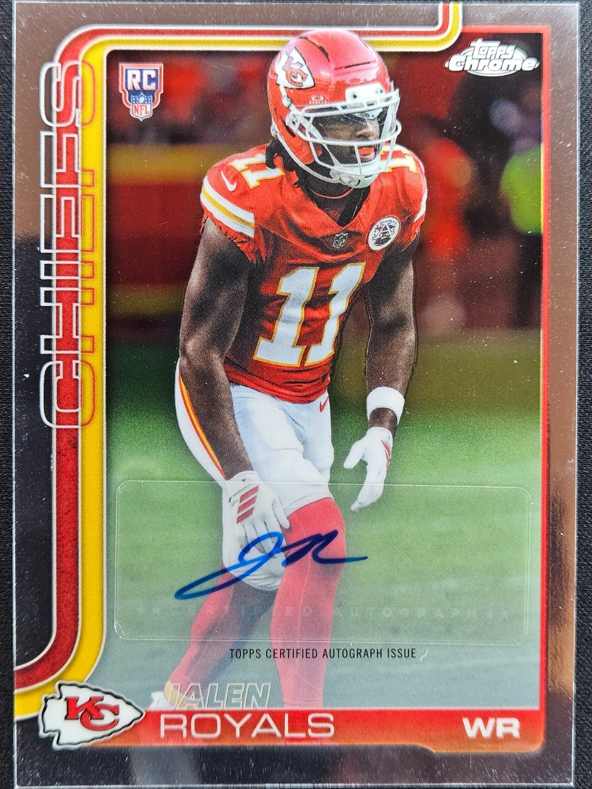 Jalen Royals 2025 Topps Chrome Football card
