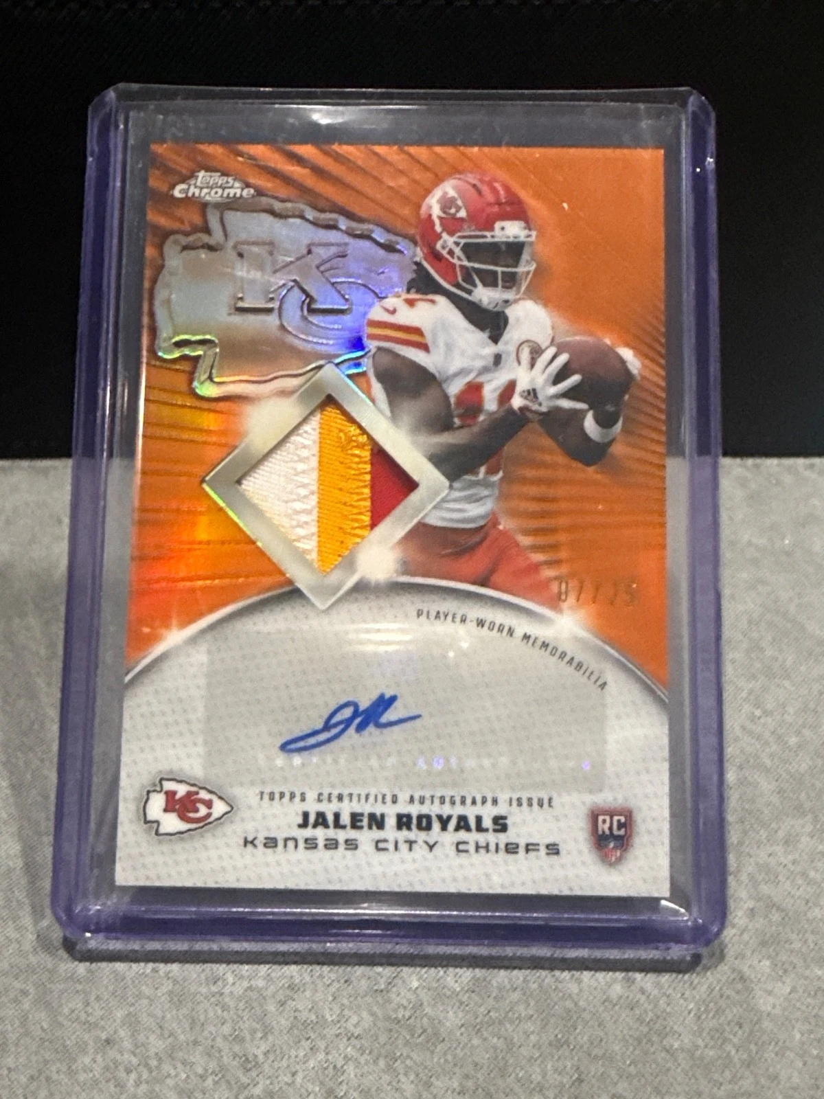 Jalen Royals 2025 Topps Chrome Football card