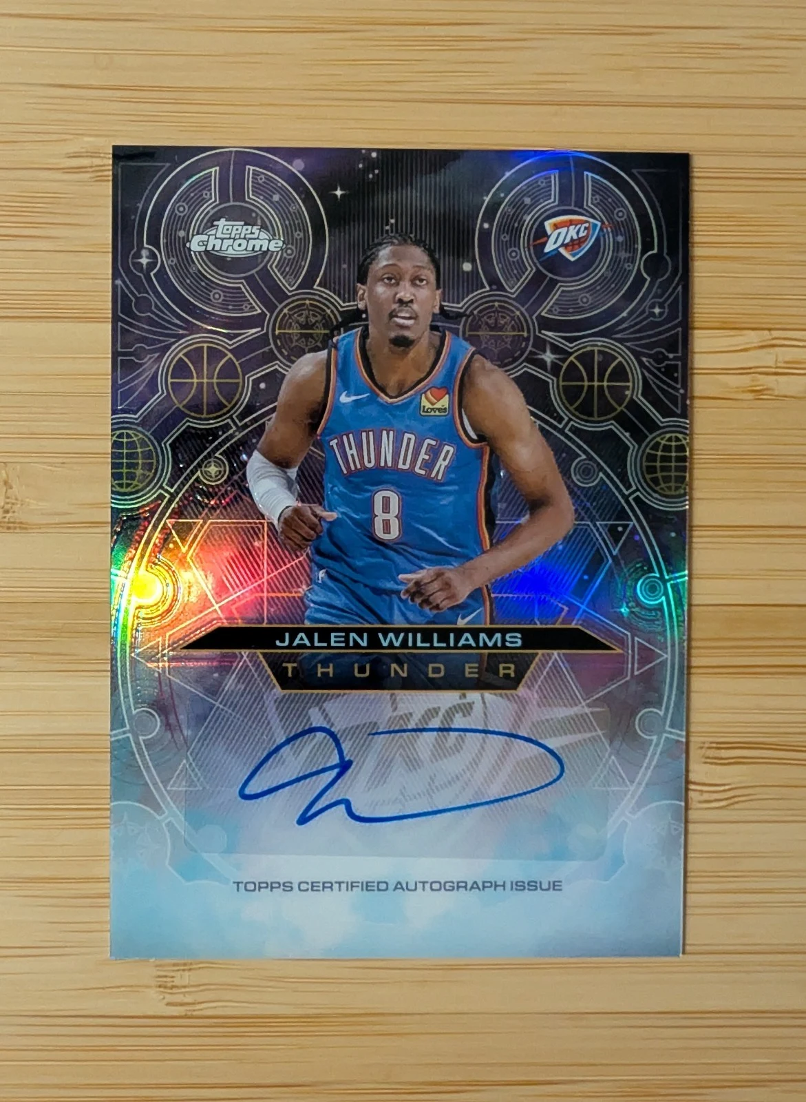 Jalen Williams 2025-26 Topps Chrome card