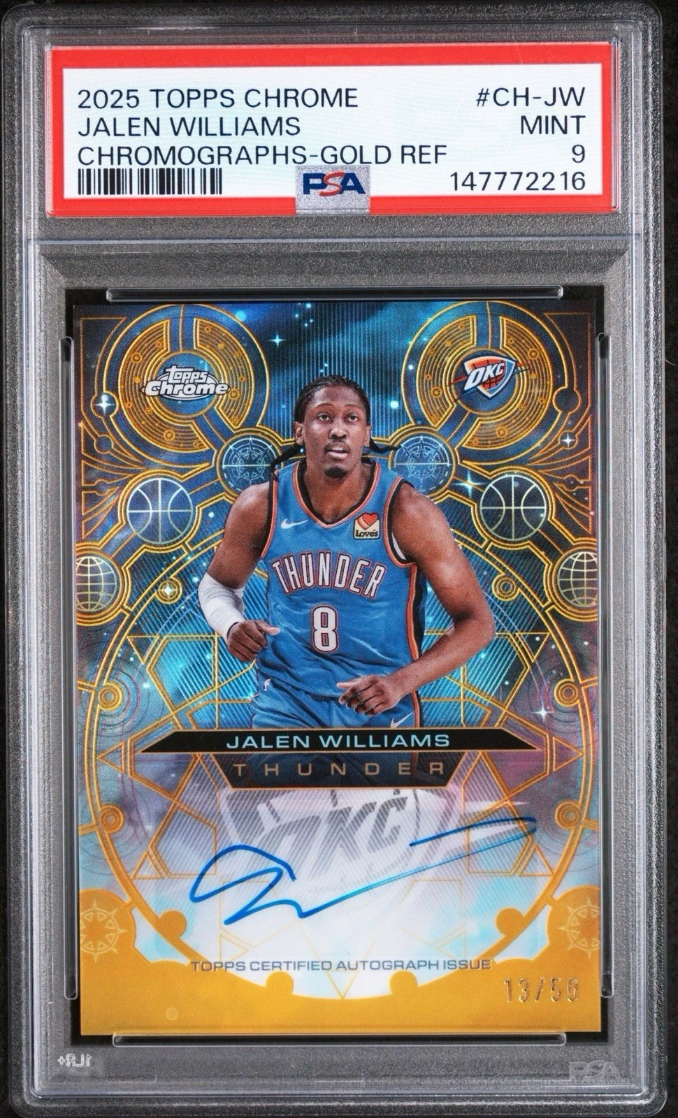 Jalen Williams 2025 Topps Chrome Basketball card