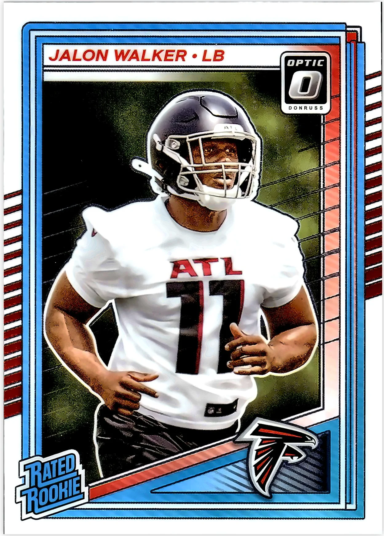 Jalon Walker 2025 Donruss Optic #290 football rookie card - Front