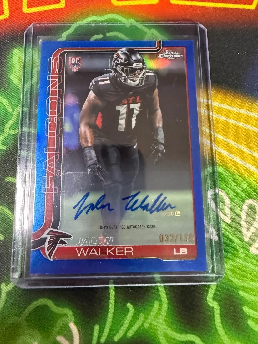 Jalon Walker 2025 Topps Chrome Football card