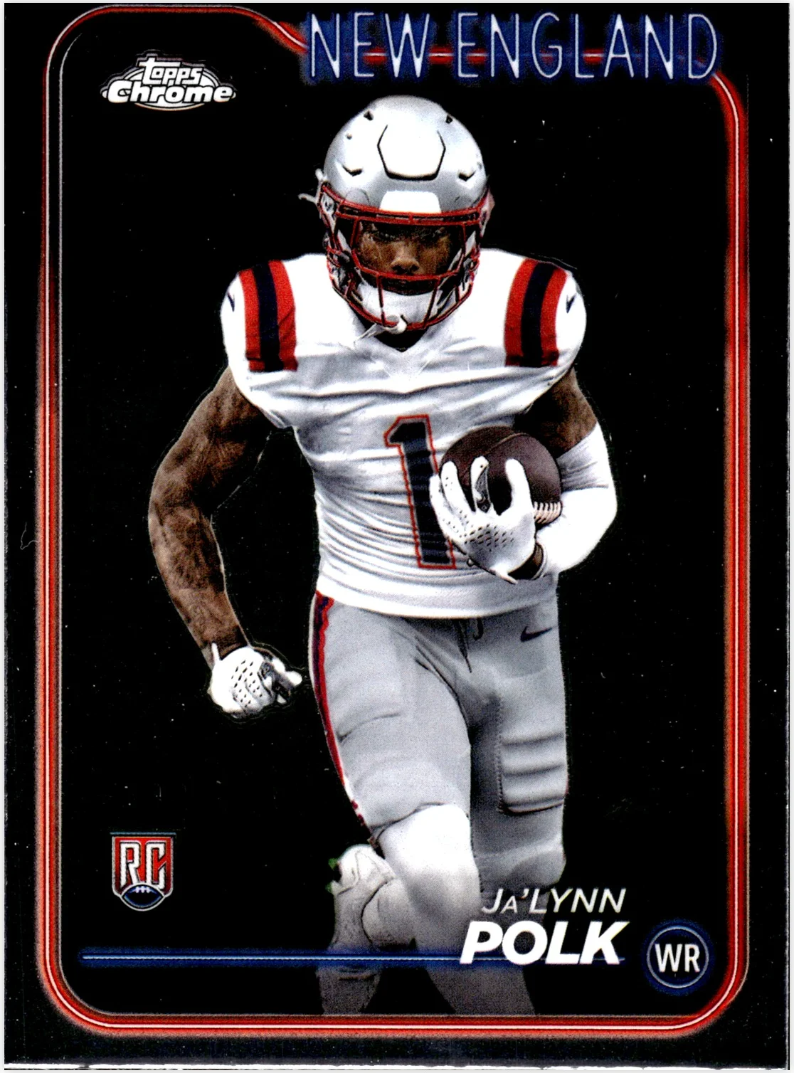 Ja’Lynn Polk 2024 Topps Chrome #220 football rookie card - Front