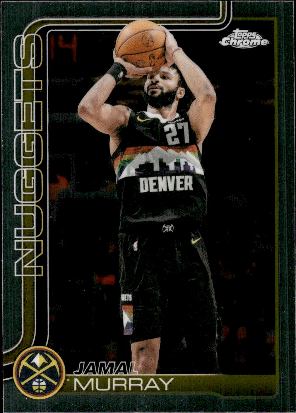 Jamal Murray #13 2025 Topps Chrome Update Basketball basketball card - Front