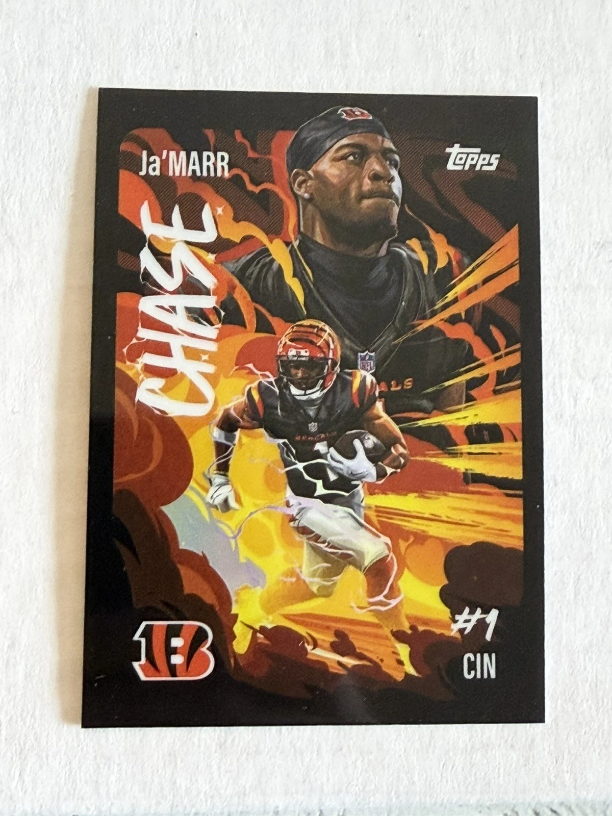 Ja’Marr Chase 2025 Topps Chrome Football card