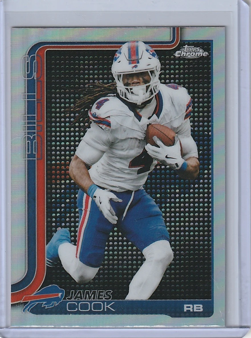 James Cook 2025 Topps Chrome Football card