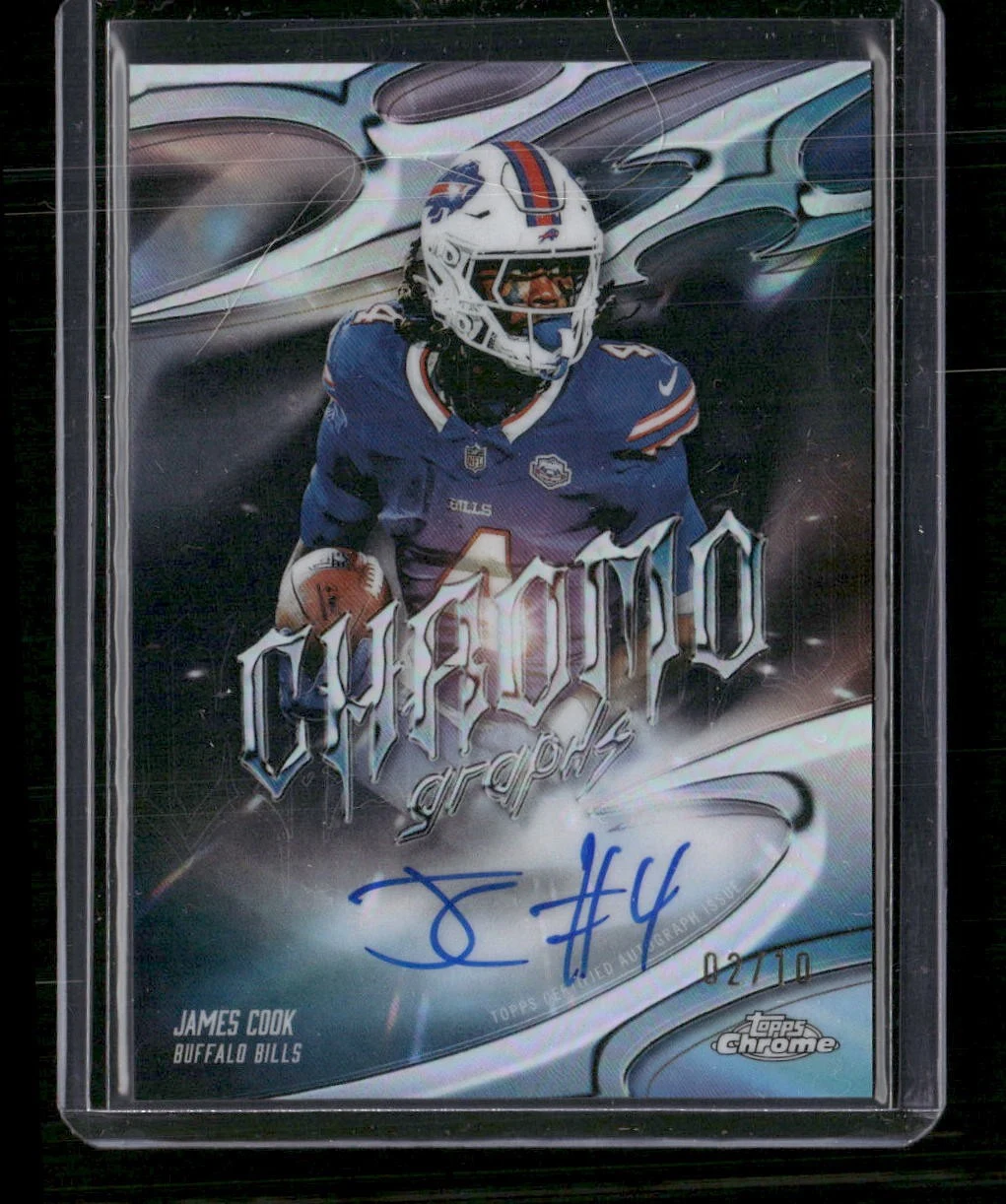 James Cook 2025 Topps Chrome Football card