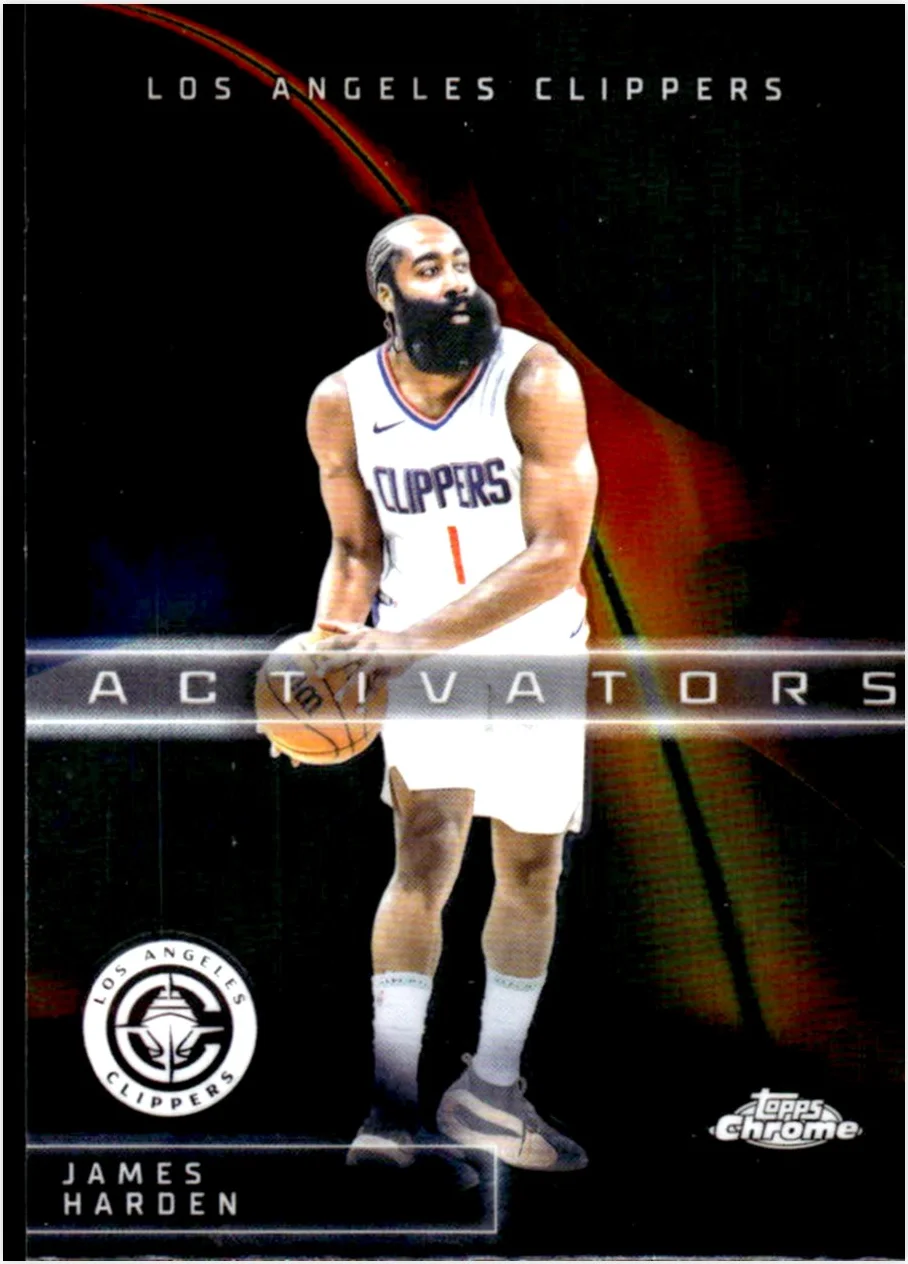 James Harden 2025-26 Topps Chrome #AC-8 Activators basketball card - Front